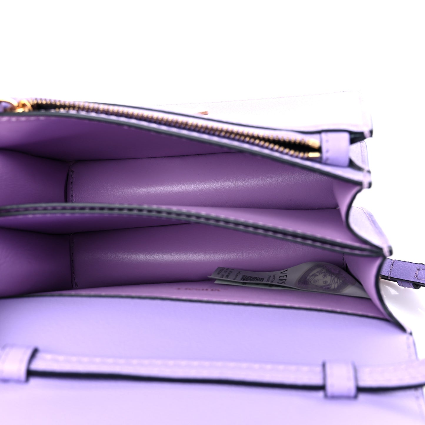 Grained Calfskin La Medusa Shoulder Bag Lilac