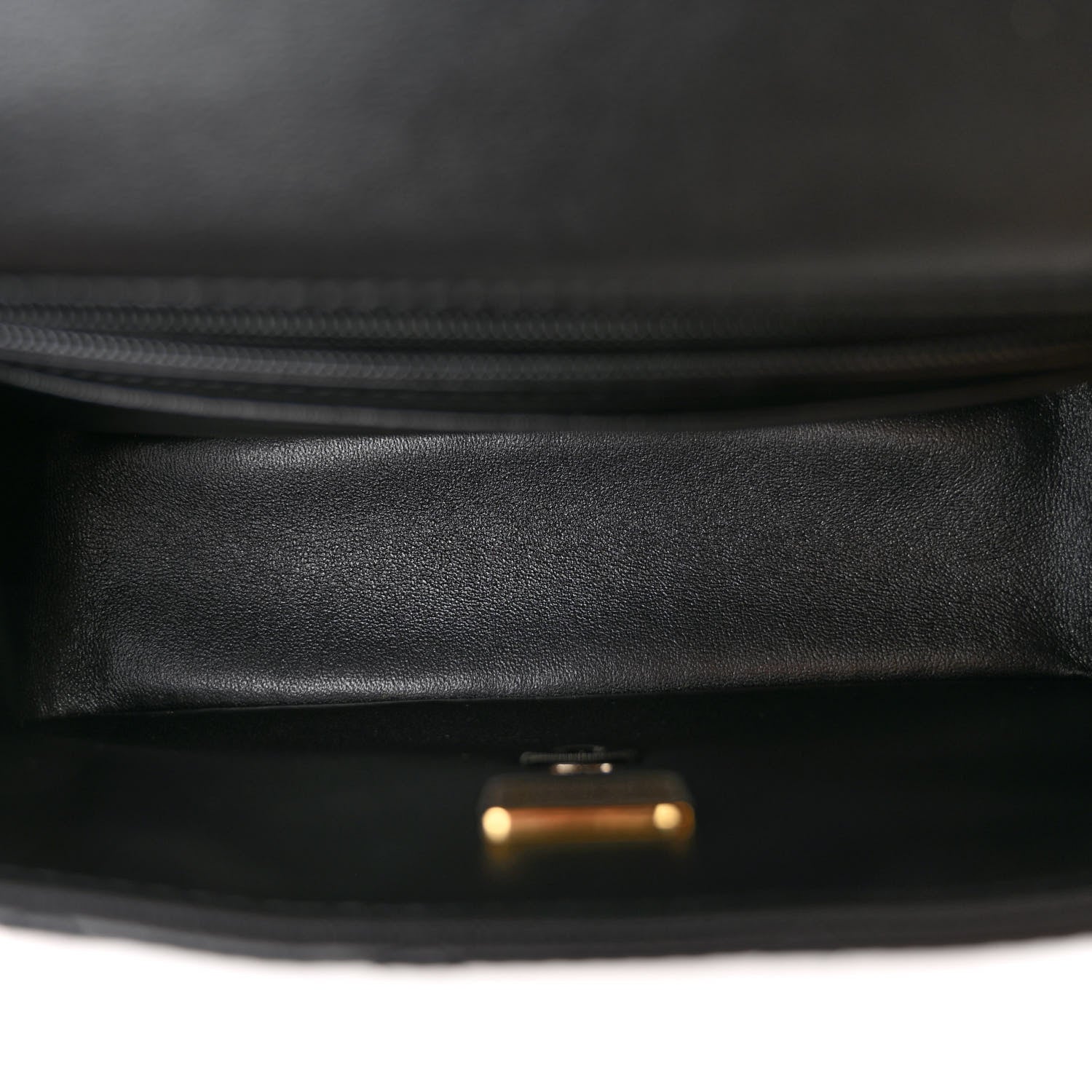 Chanel Lambskin Quilted Mini Top Handle Rectangular Flap Black 5 of 10