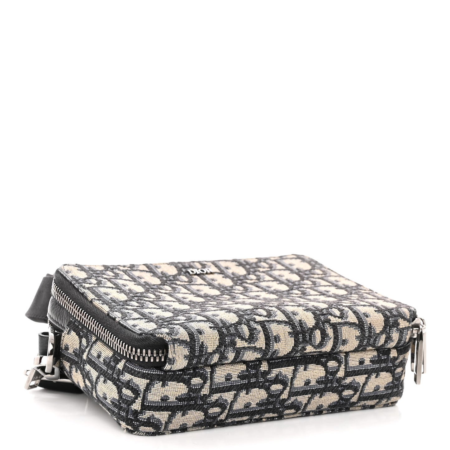 Oblique Pouch Beige Black