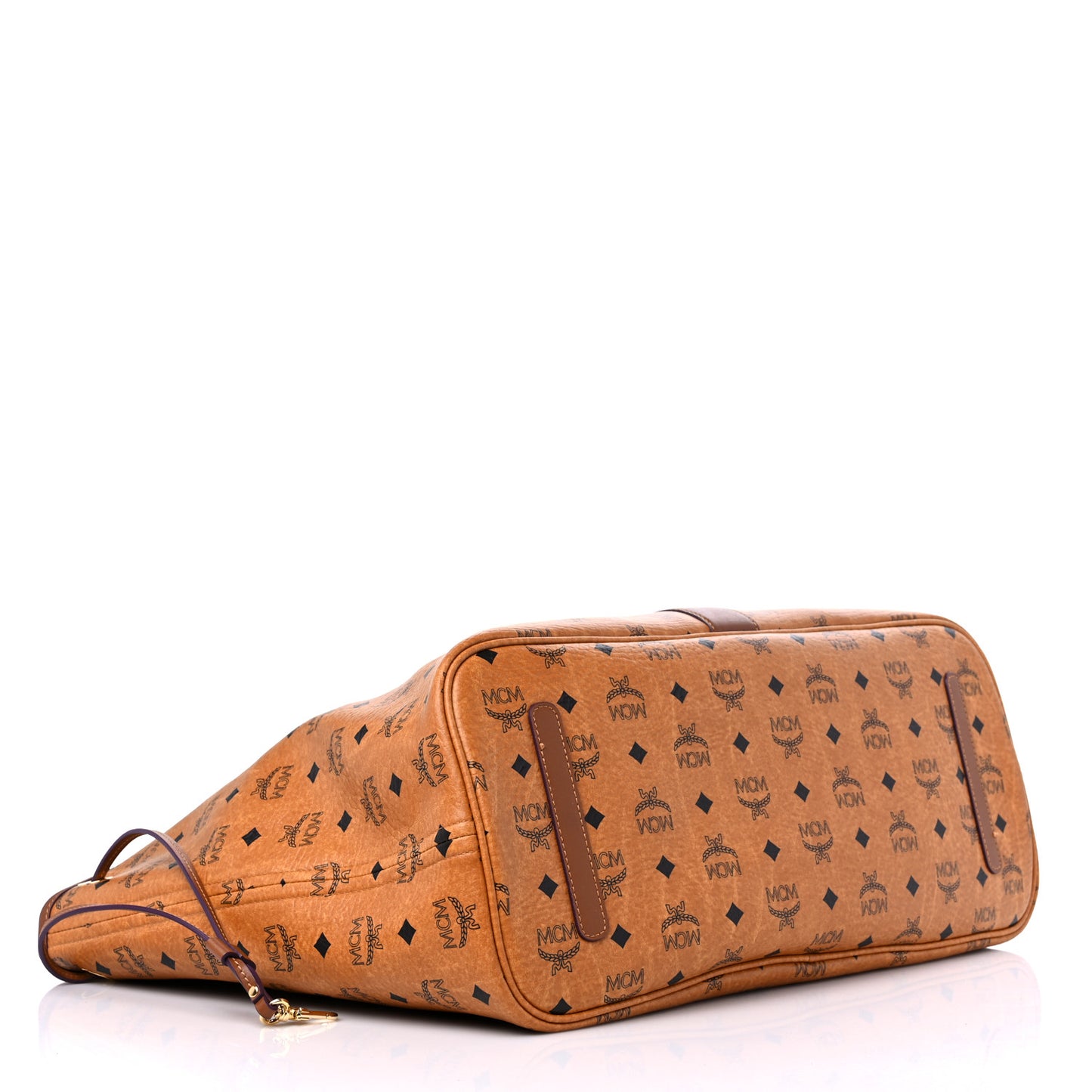 Visetos Large Liz Reversible Shopper Tote Cognac