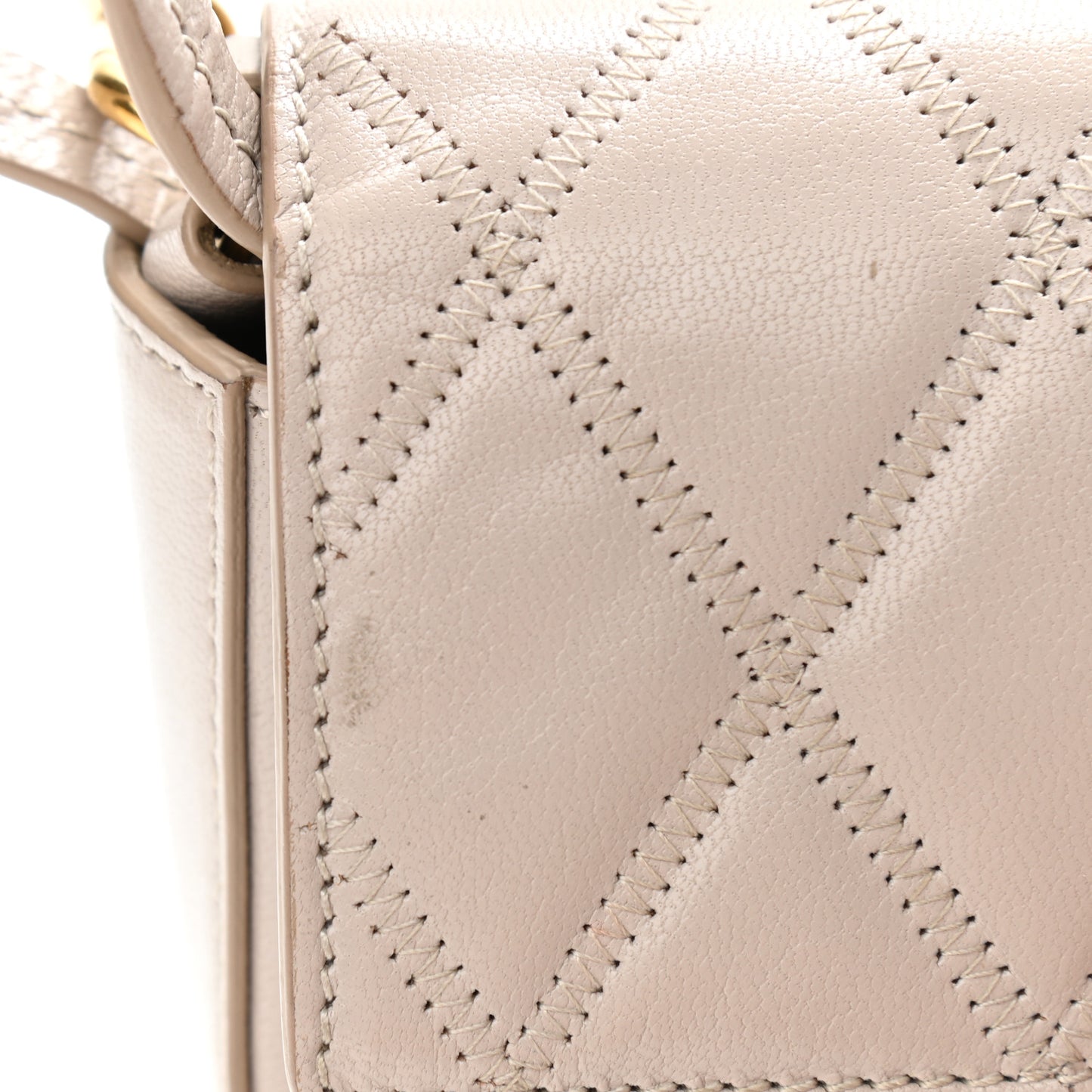 Goatskin Quilted GV3 Mini Pocket Convertible Bag Natural
