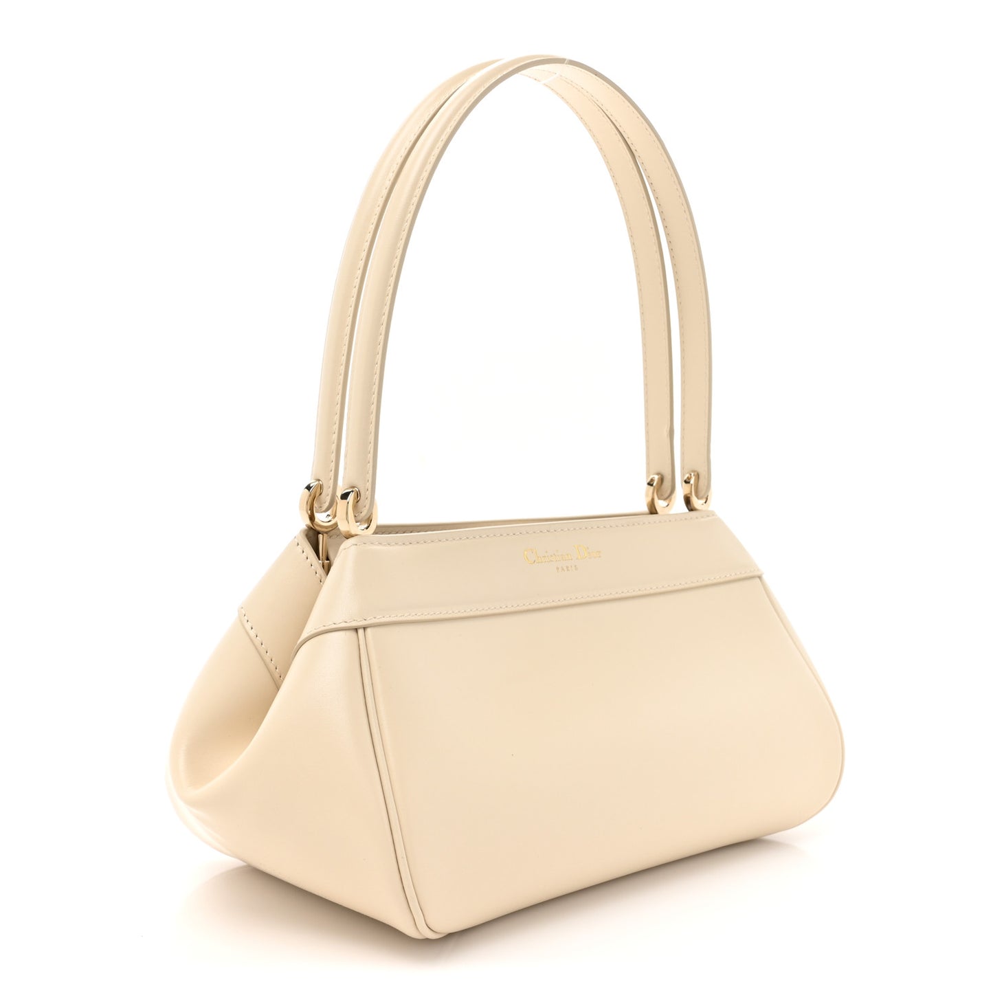 Calfskin Small Key Shoulder Bag Dusty Ivory