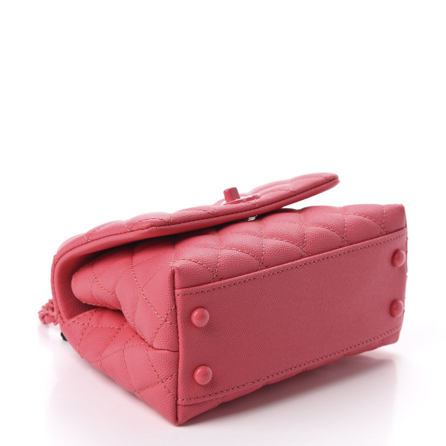 Caviar Quilted Incognito Extra Mini Coco Handle Flap Pink