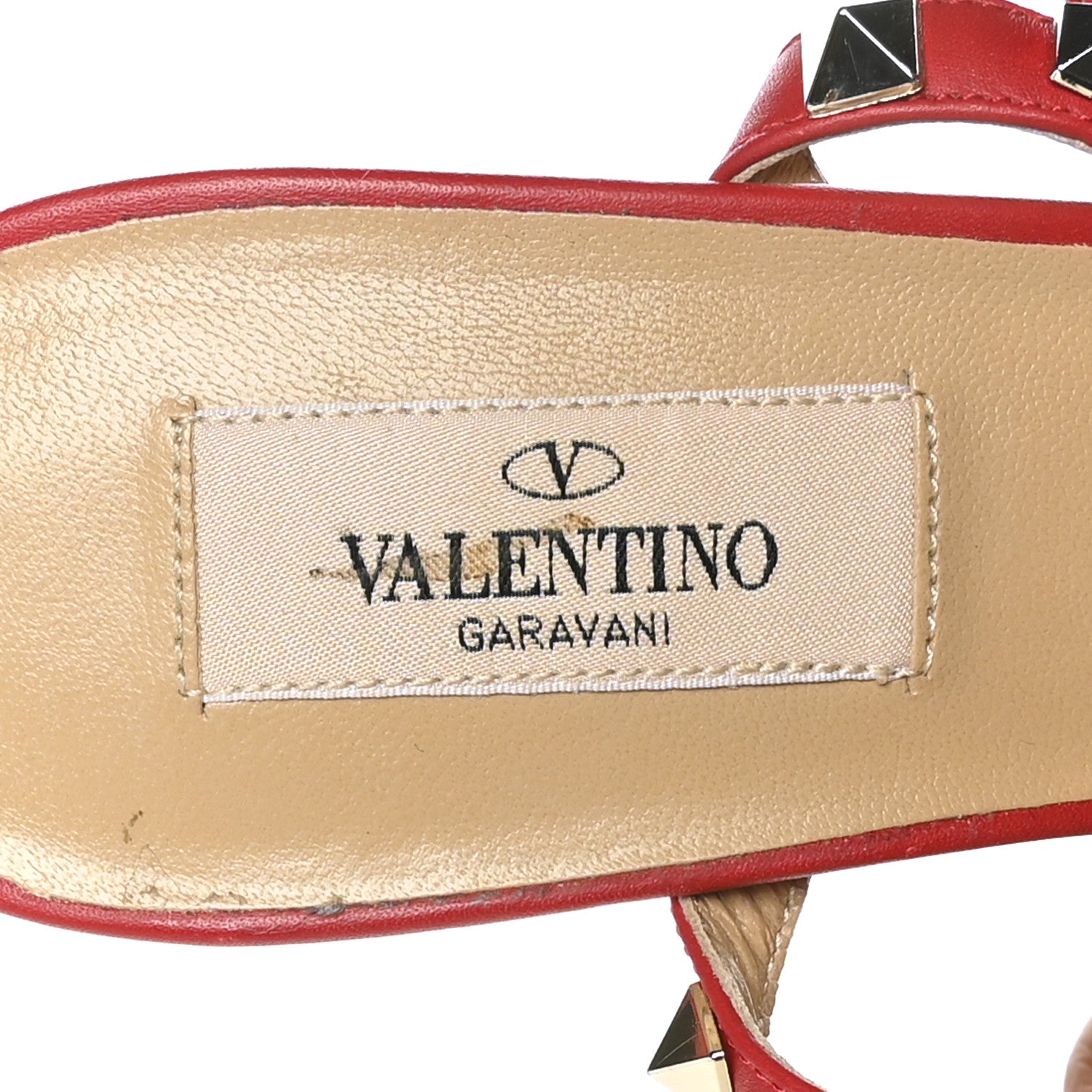 Valentino Garavani Calf Hair Leopard Print Rockstud Ankle Strap 65mm Pumps 37 Rosso Valentino 6 of 9