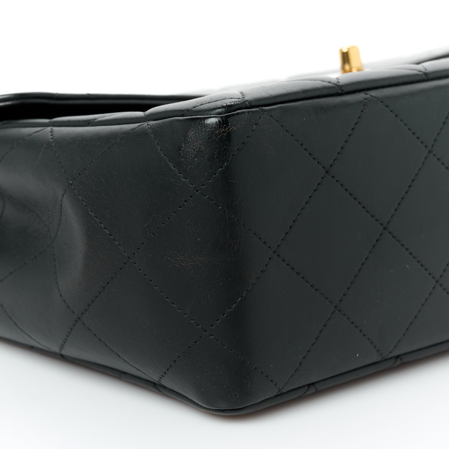 Chanel Lambskin Quilted Jumbo Single Flap Black 11 of 12