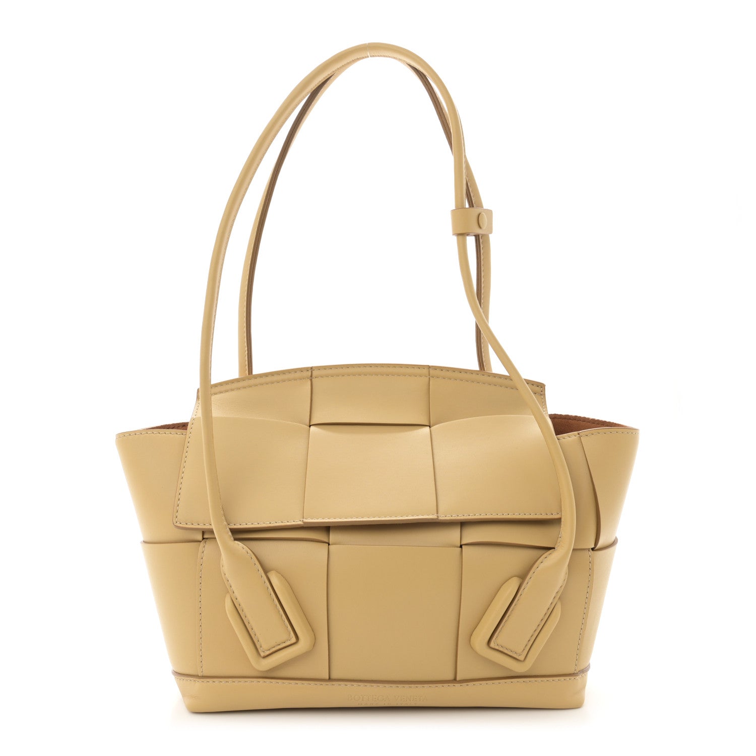 Bottega Veneta French Calfskin Maxi Intrecciato Small Arco Tapioca 1 of 10