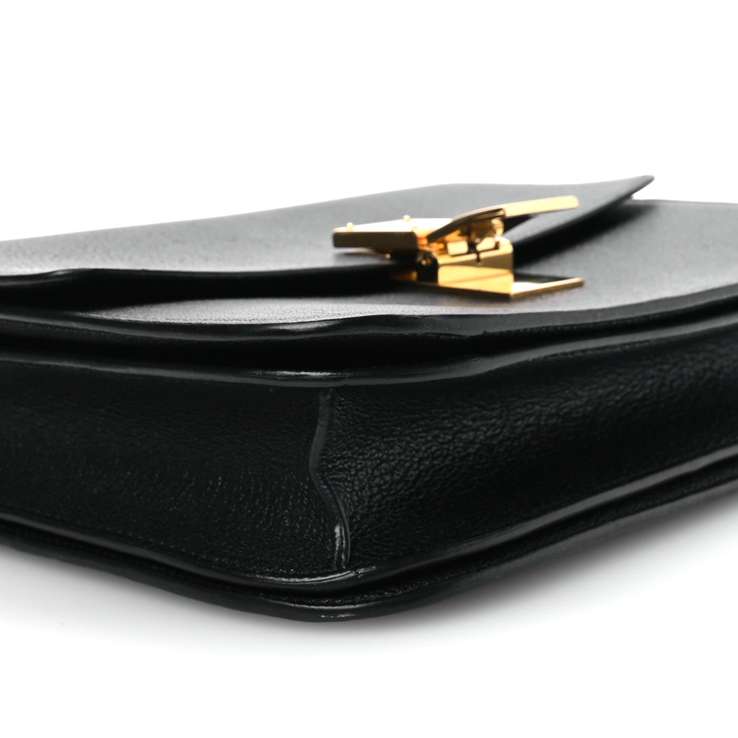 Celine Goatskin Medium Classic Box Flap Bag Black 10 of 11