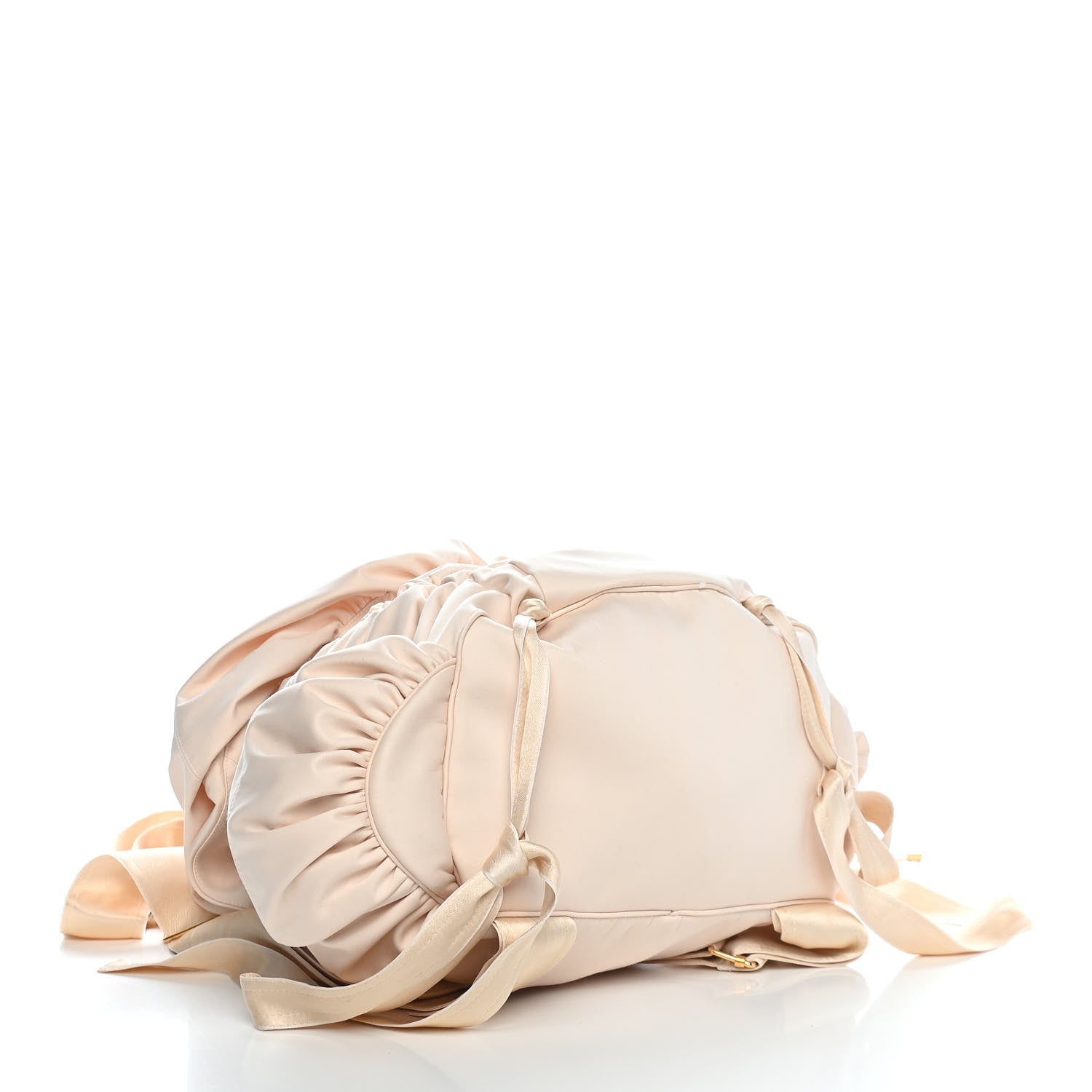 Balenciaga Satin Backpack Beige 4 of 9