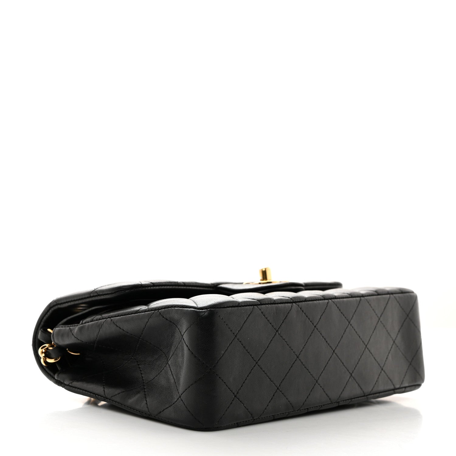 Chanel Lambskin Quilted Small Double Flap Black 3 of 11
