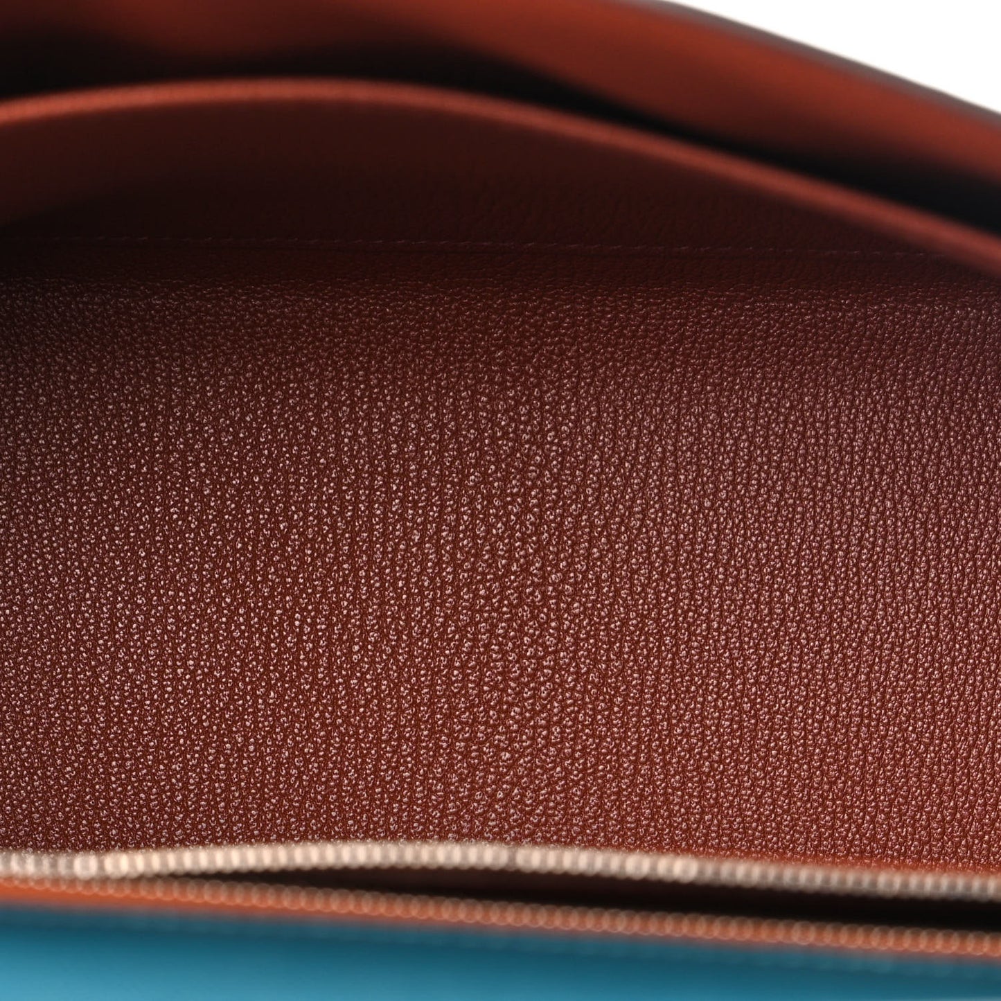 Madame Calfskin Verso Kelly Sellier 25 Vert Bosphore Sienne