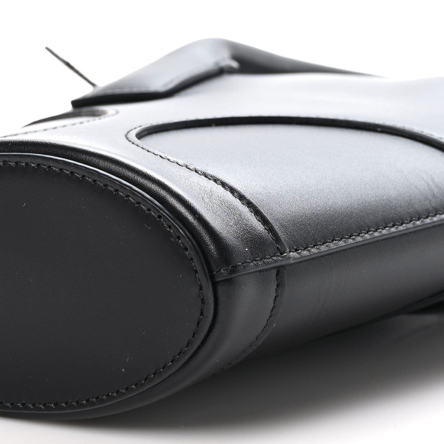 Calfskin Cut Out Mini Tote Black