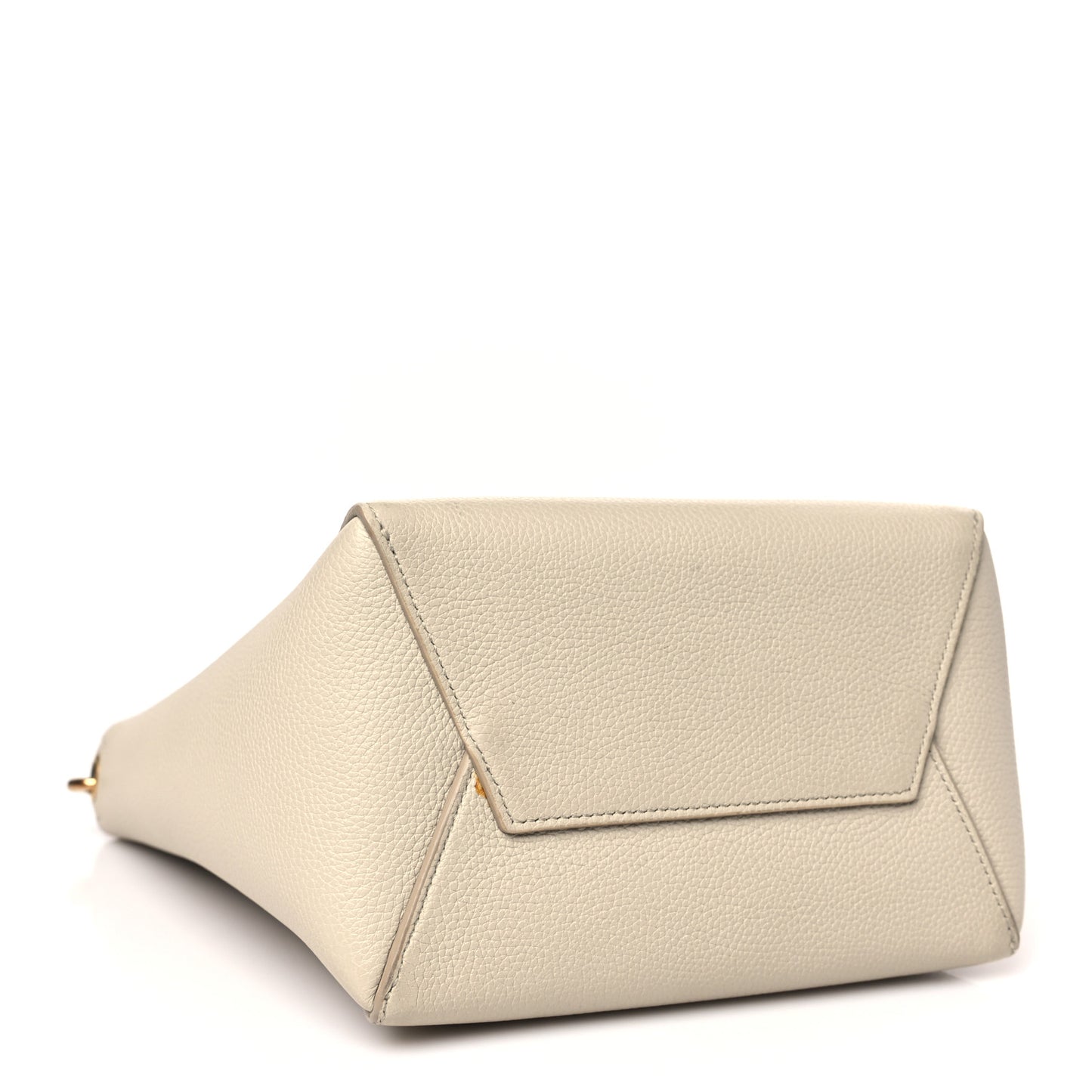 Soft Grained Calfskin Small Sangle Bucket Bag Light Taupe