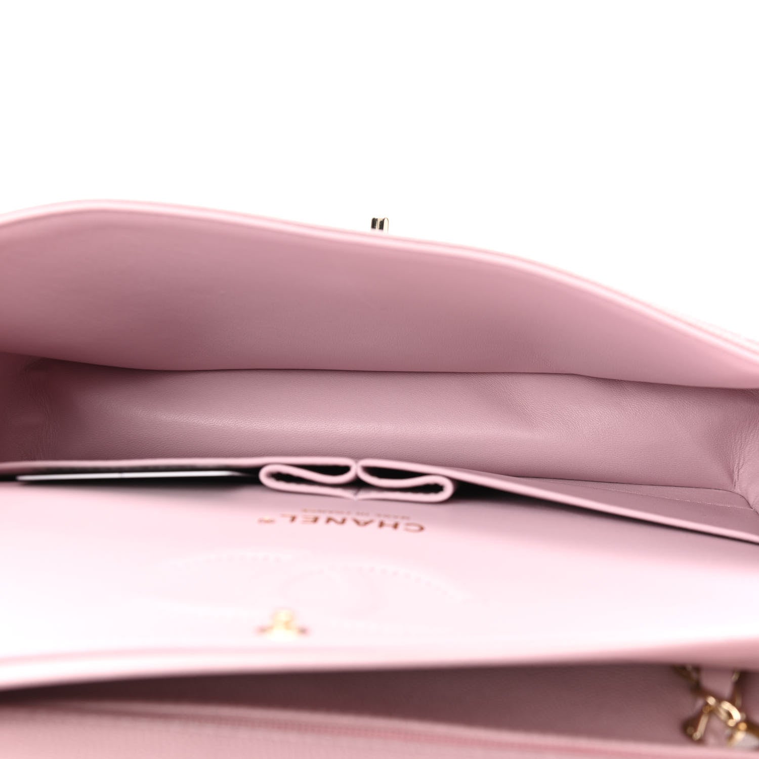 Chanel Caviar Quilted Medium Double Flap Light Pink 5 of 10