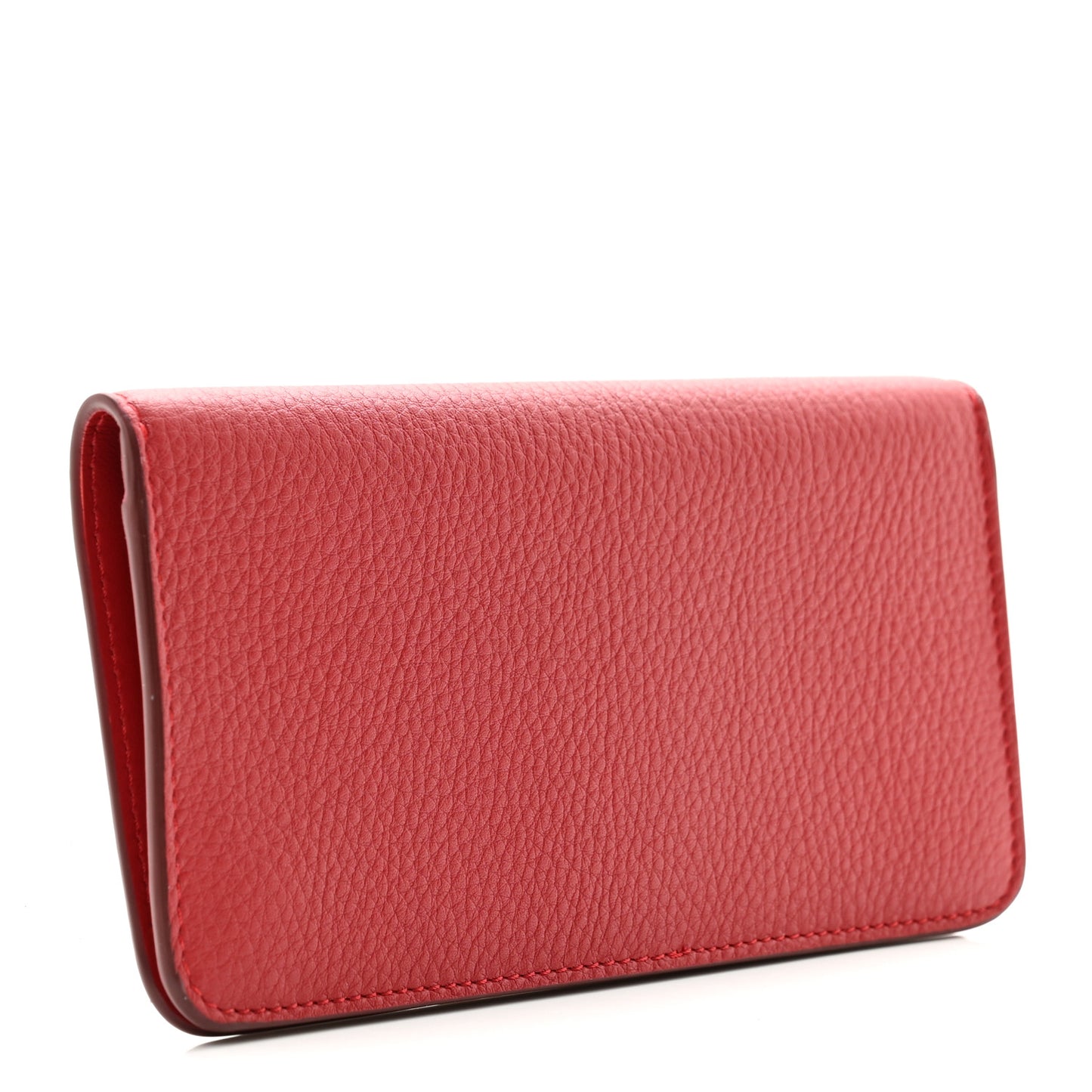 Marais Calfskin Rowe Continental Wallet Dark Carmine