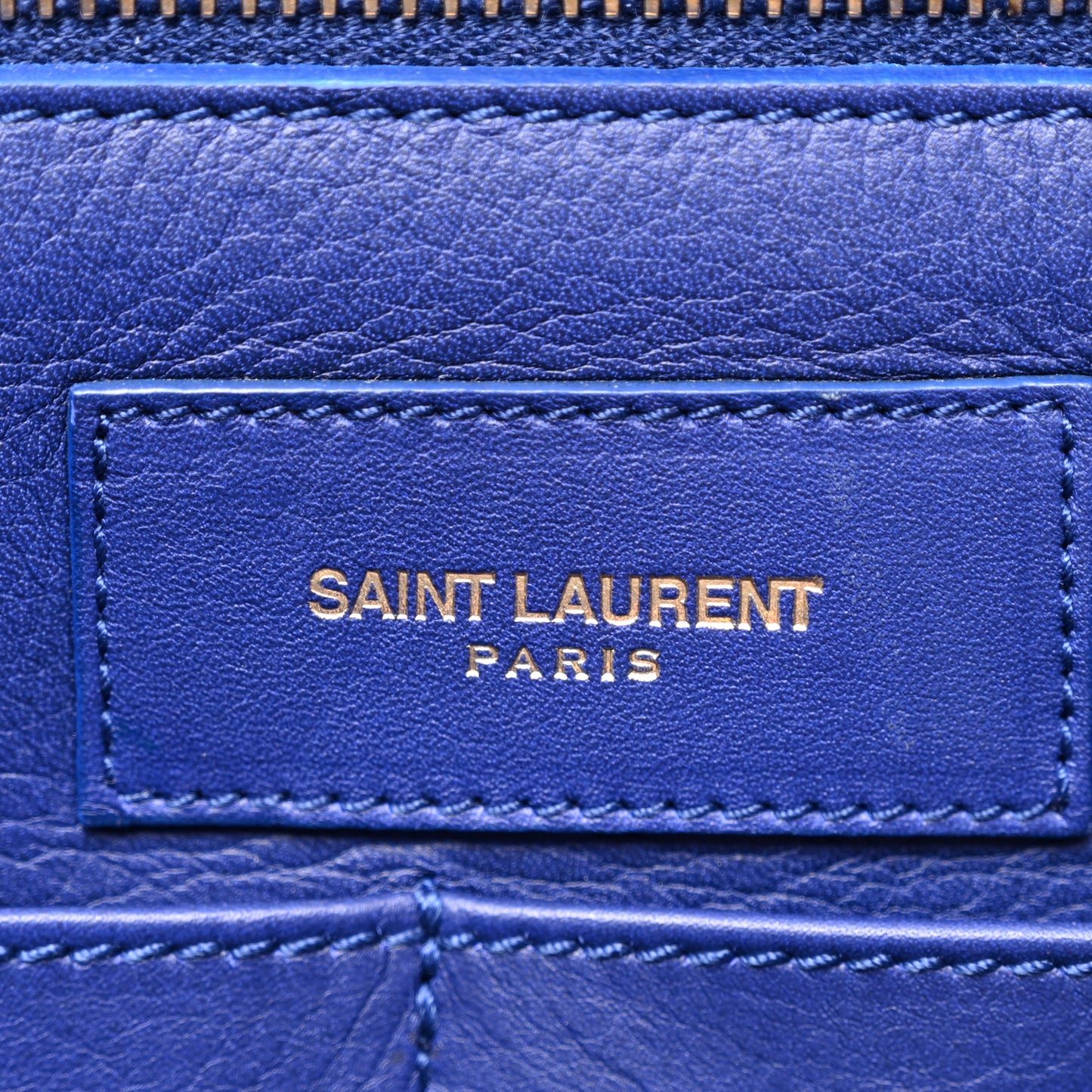 Calfskin Small Classic Y Cabas Navy