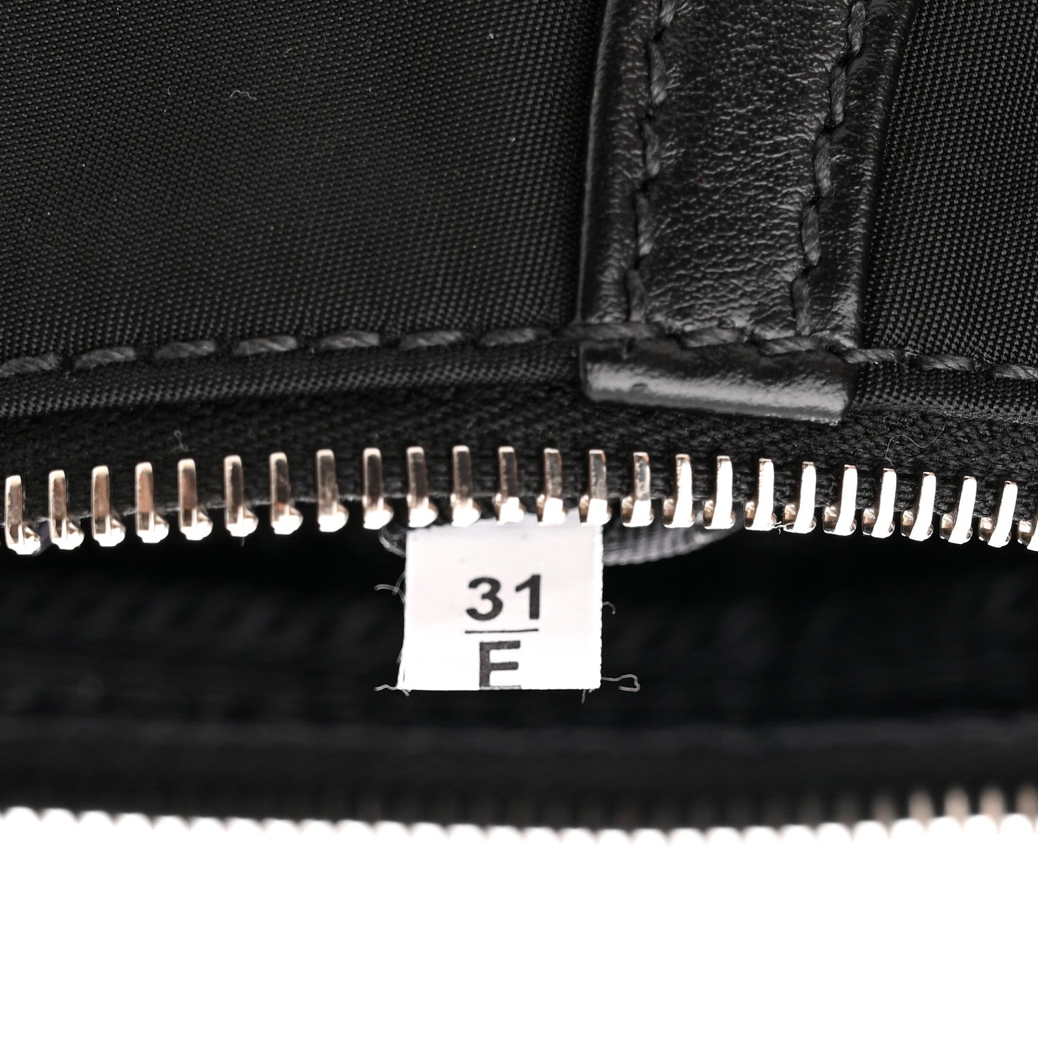 Prada Tessuto Nylon Soft Calfskin Shoulder Bag Black 7 of 10