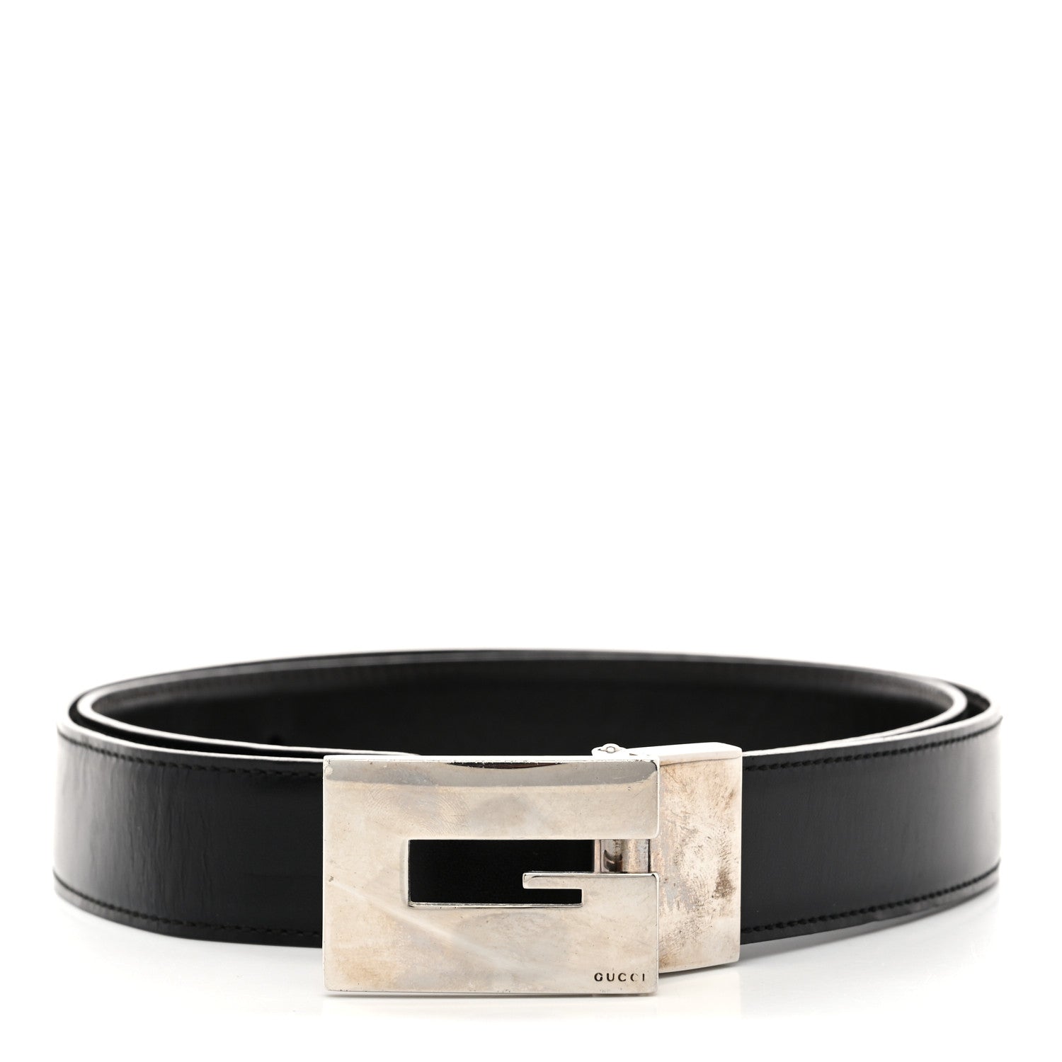 Gucci Calfskin G Logo Belt 90 36 Black 1758595 – FASHIONPHILE display picture 1