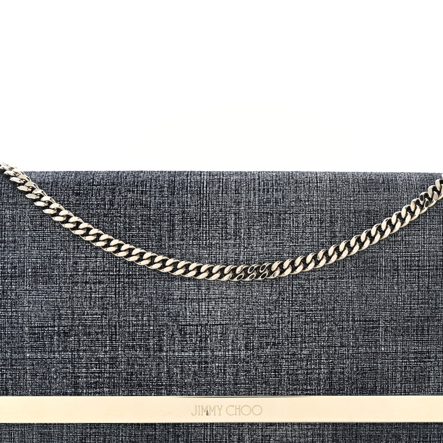 Jimmy Choo Denim Milla Clutch Blue 7 of 11