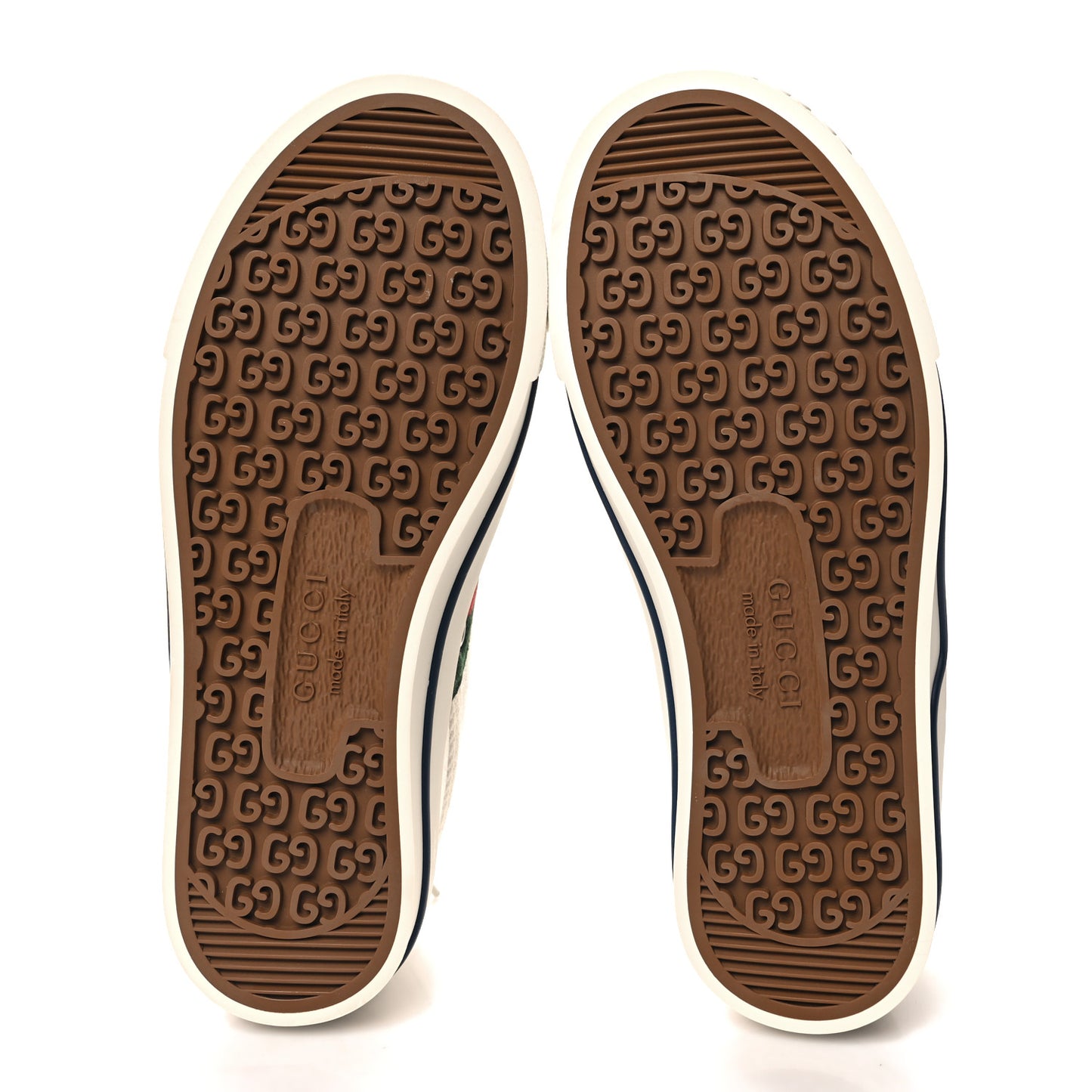 Jacquard Mini GG Monogram Web Womens 1977 Tennis Sneakers 34.5 White