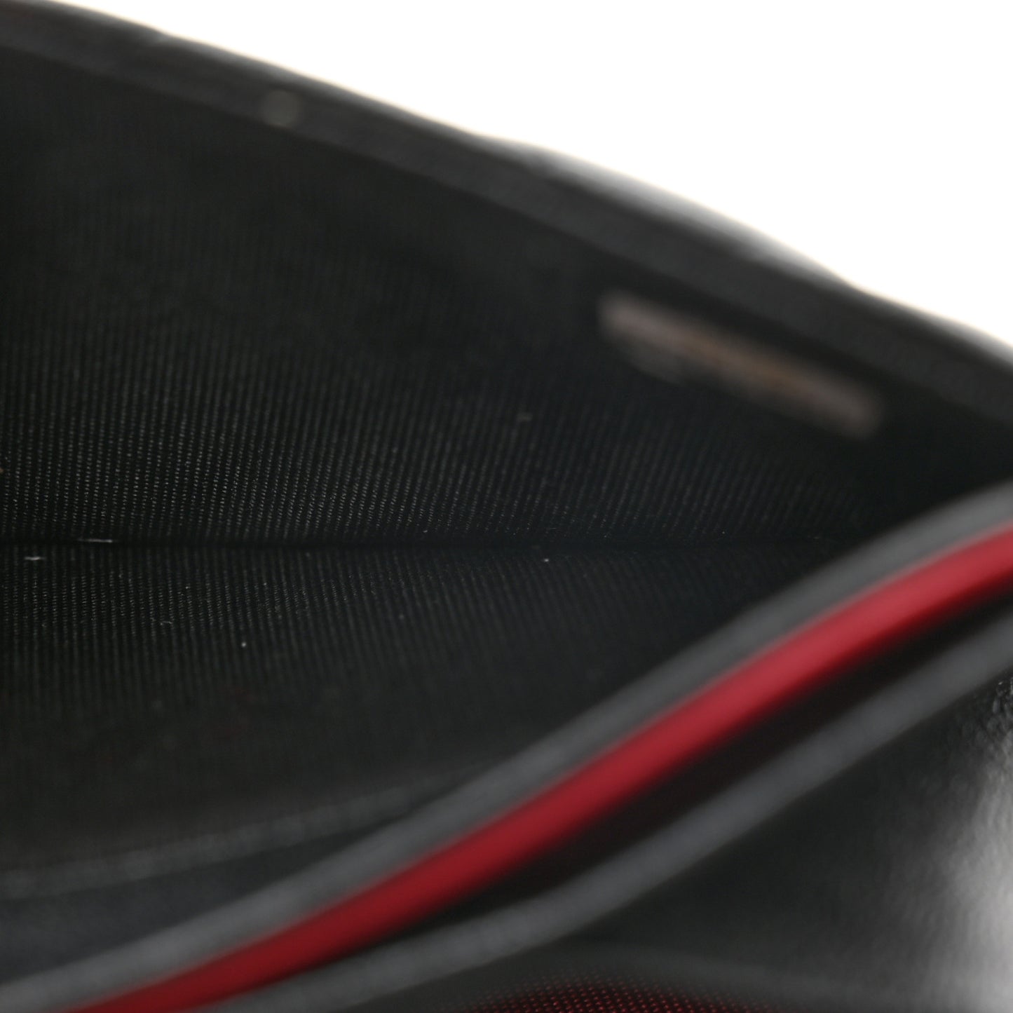 Lambskin Quilted Pearl Crown Clutch With Chain Black