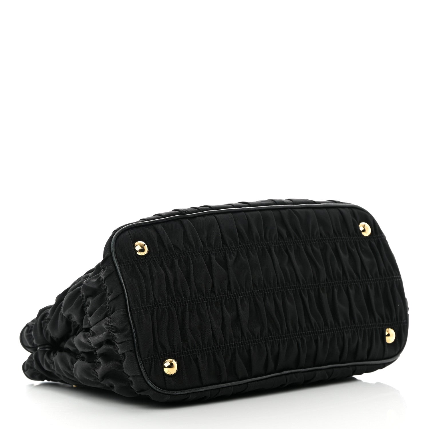 Prada Tessuto Nylon Gaufre Small Tote Black 4 of 16