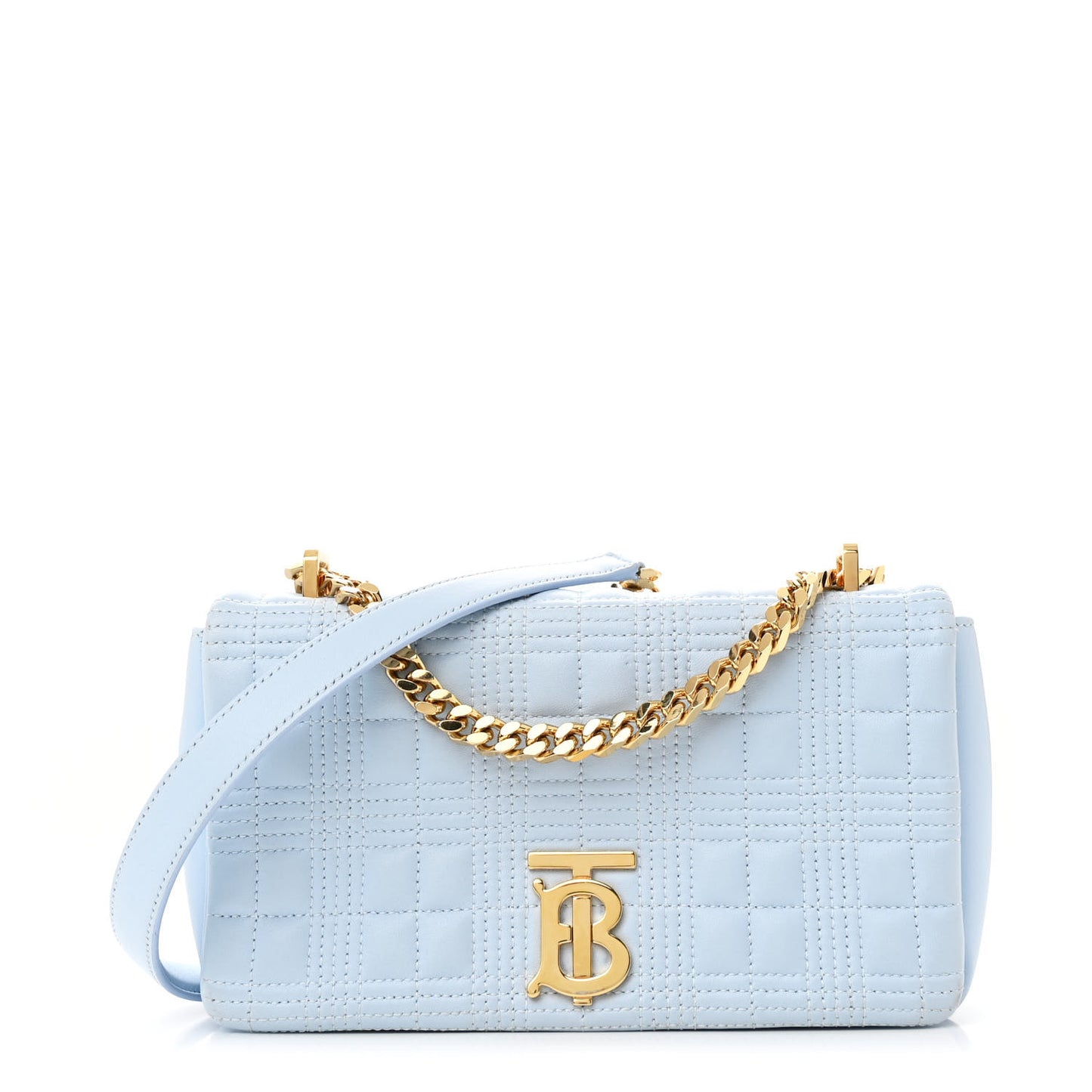 Lambskin Quilted Small Lola Bag Pale Blue