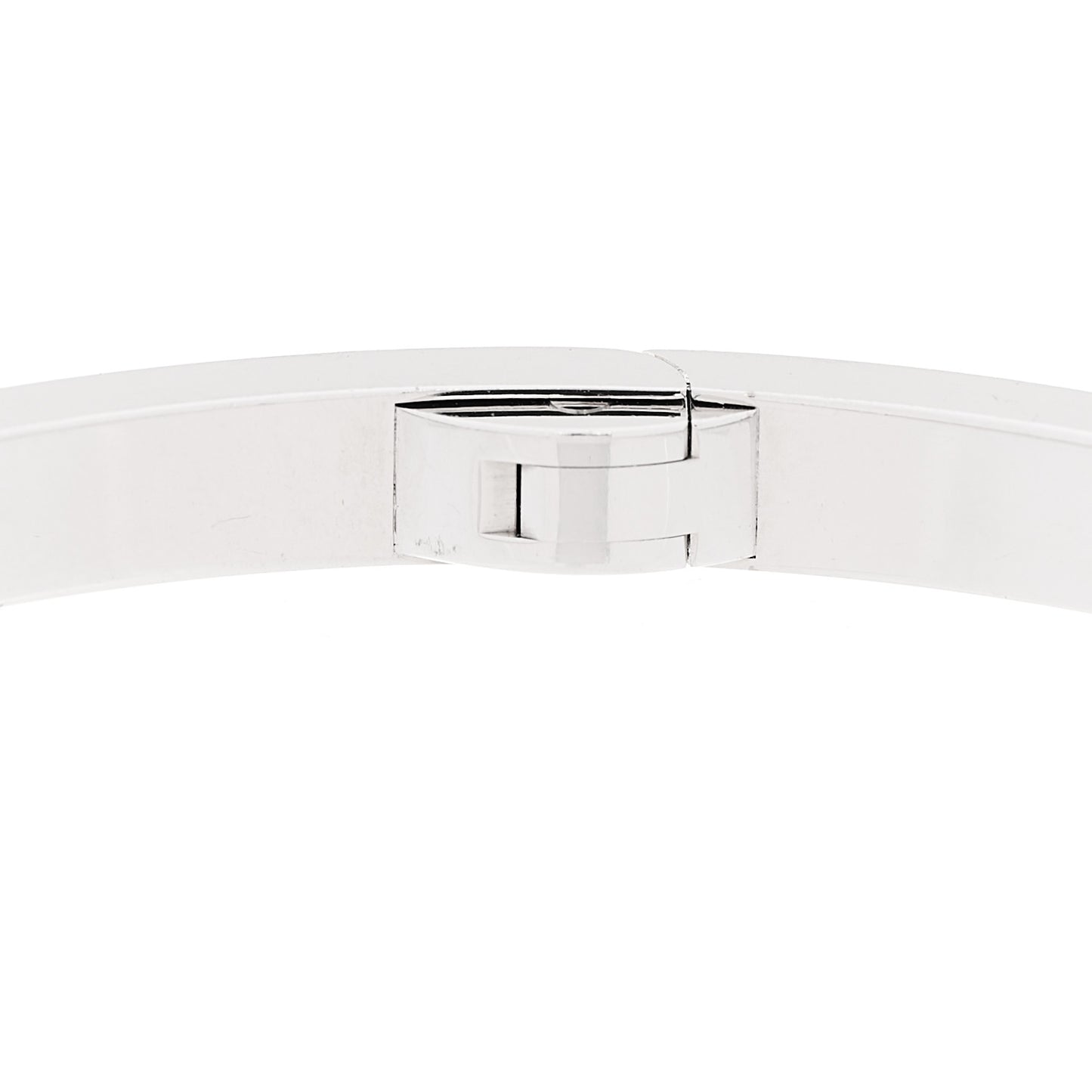 18K White Gold Diamond Small LOVE Paved Bracelet 18