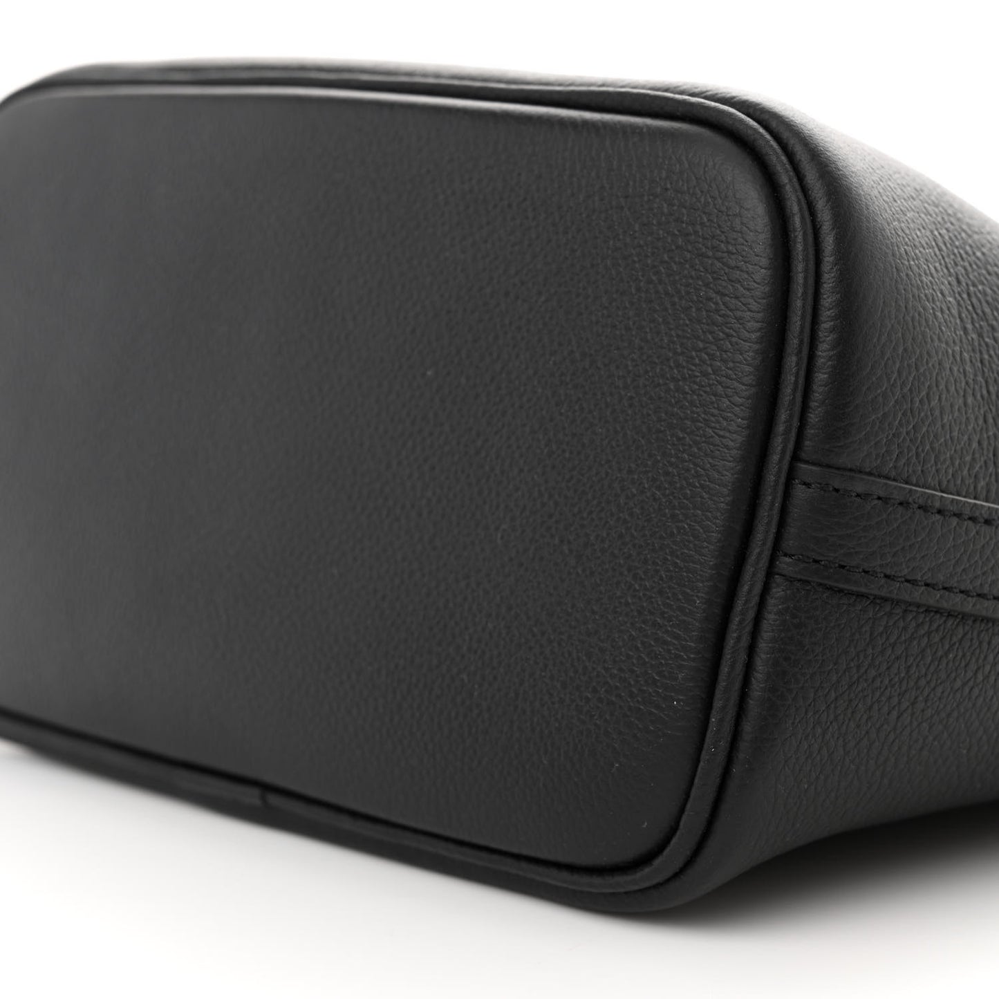 Calfskin Lock and Walk Bucket Black