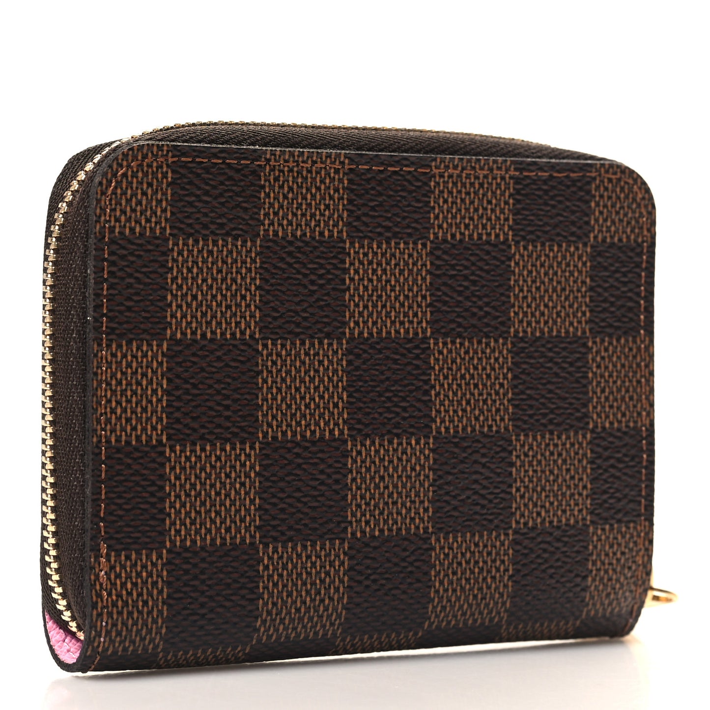 Damier Ebene 2022 Christmas Animation Paris Zippy Coin Purse Pink