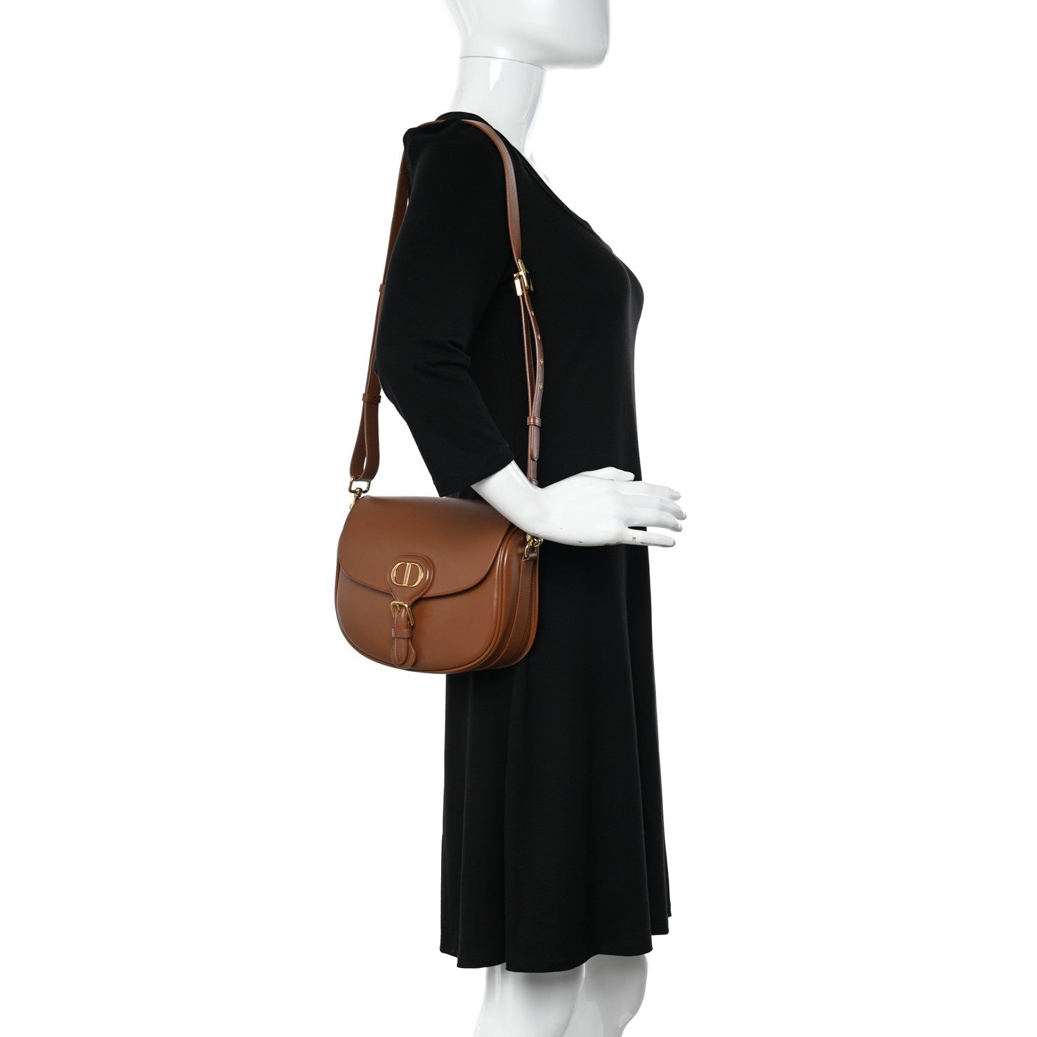 Christian Dior Box Calfskin Medium Bobby Flap Camel 2 of 12