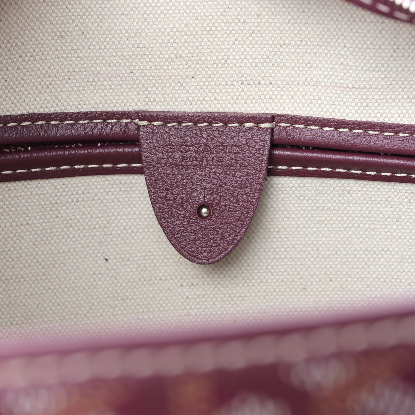 Goyardine Artois PM Burgundy