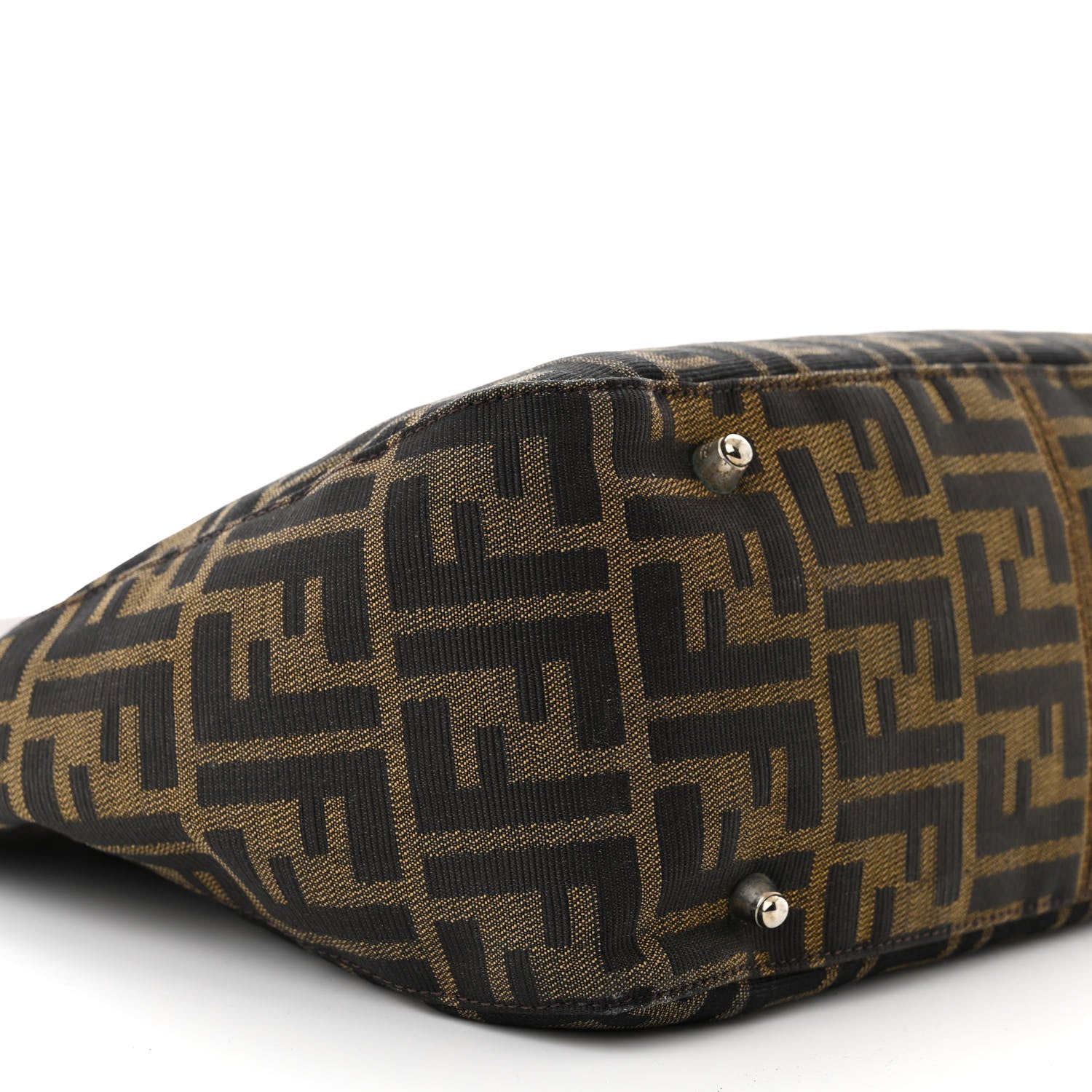 Fendi Zucca Top Handle Tote Tobacco 8 of 9