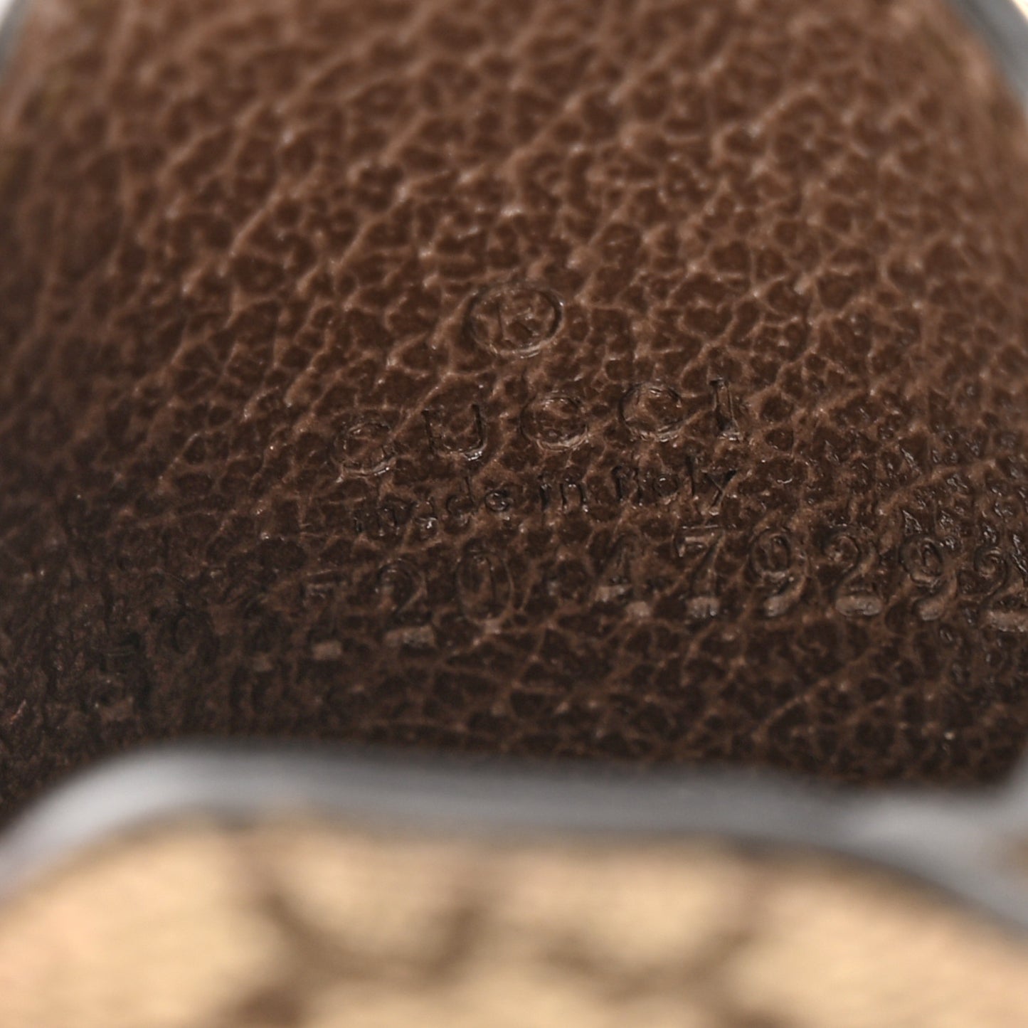 GG Supreme Monogram Ophidia AirPods Case Beige Ebony New Acero