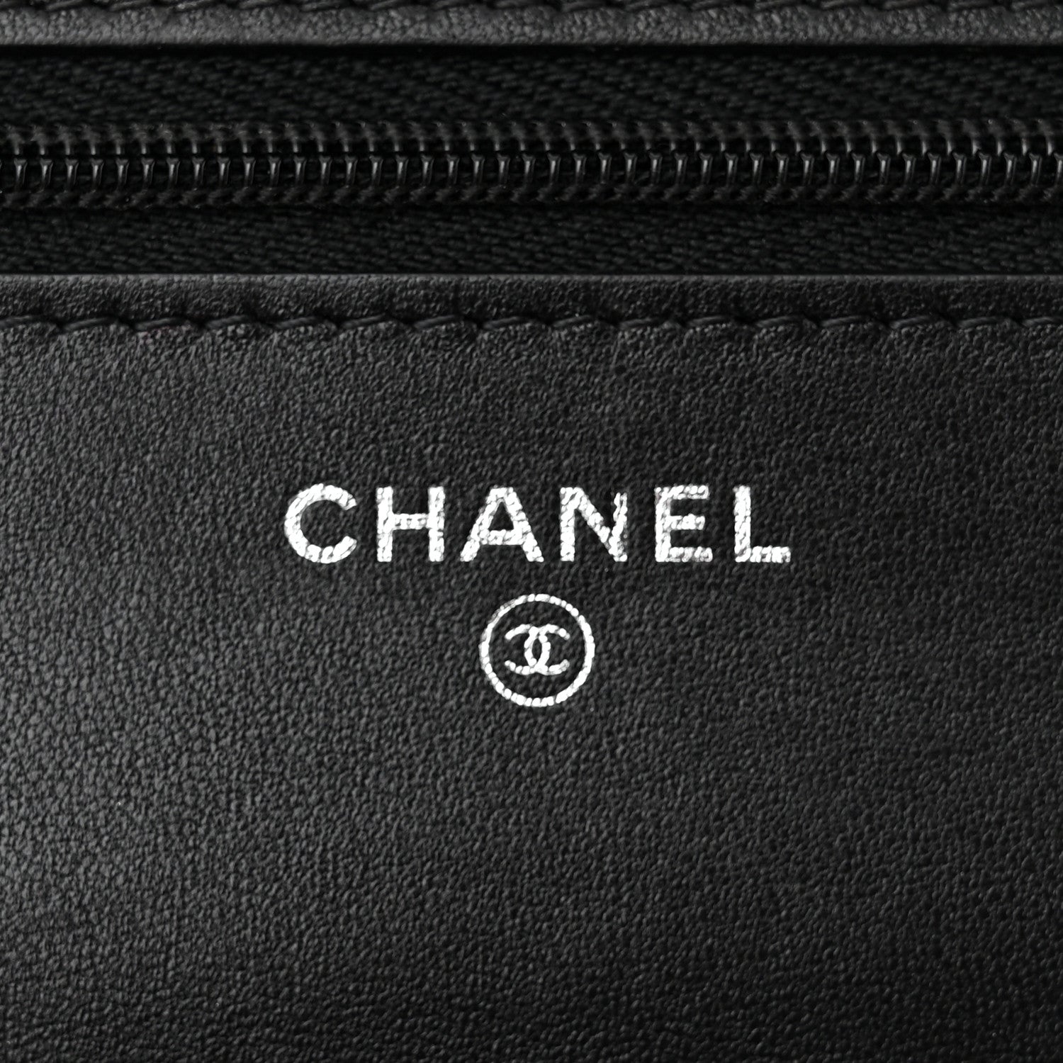 Chanel Lambskin Quilted Wallet On Chain WOC Black 6 of 12