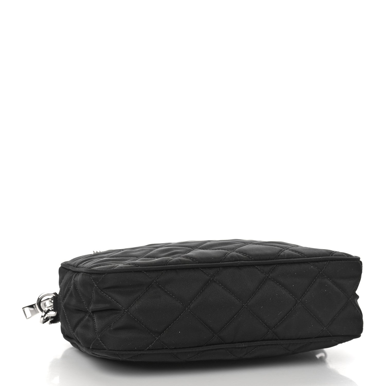 Prada Nylon Tessuto Impuntu Quilted Bandoliera Crossbody Bag Black 4 of 8