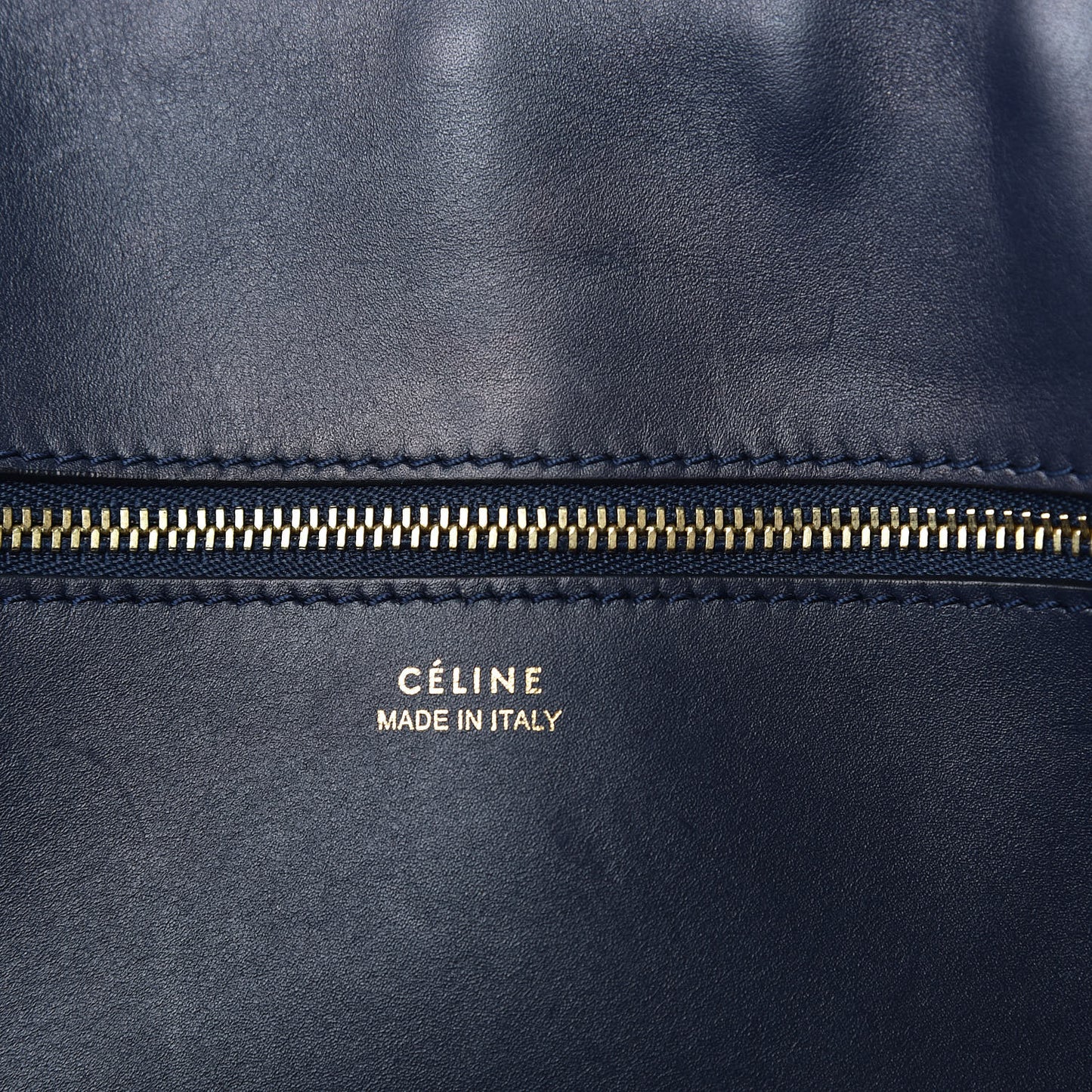 Smooth Calfskin Large Bi-Color Tie Knot Tote Black Navy