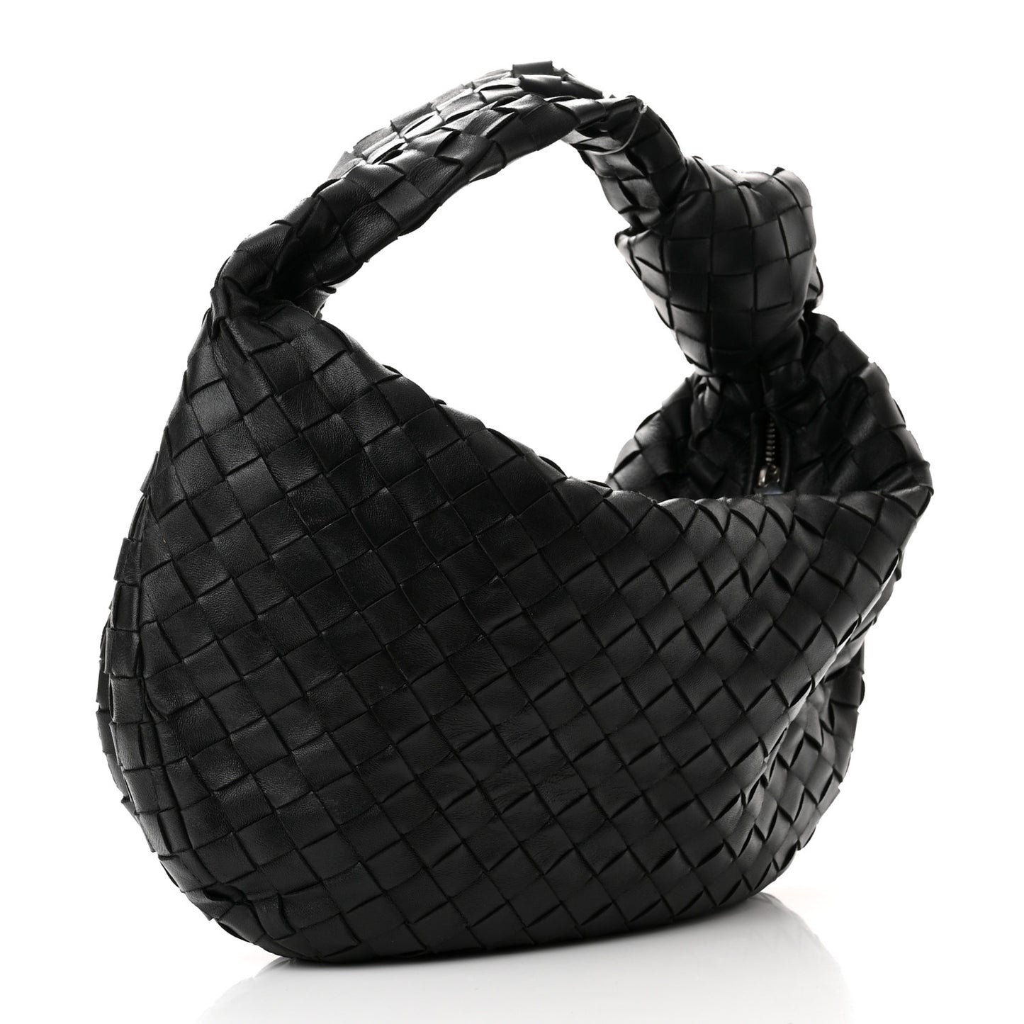 Nappa Intrecciato Teen Jodie Hobo Black