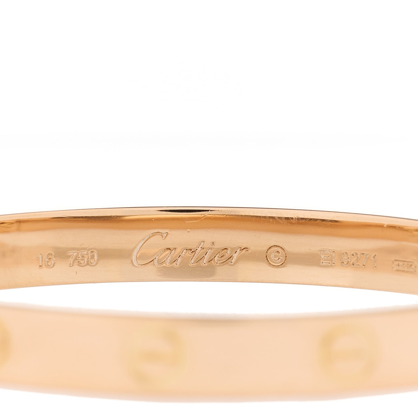 18K Pink Gold LOVE Bracelet 16