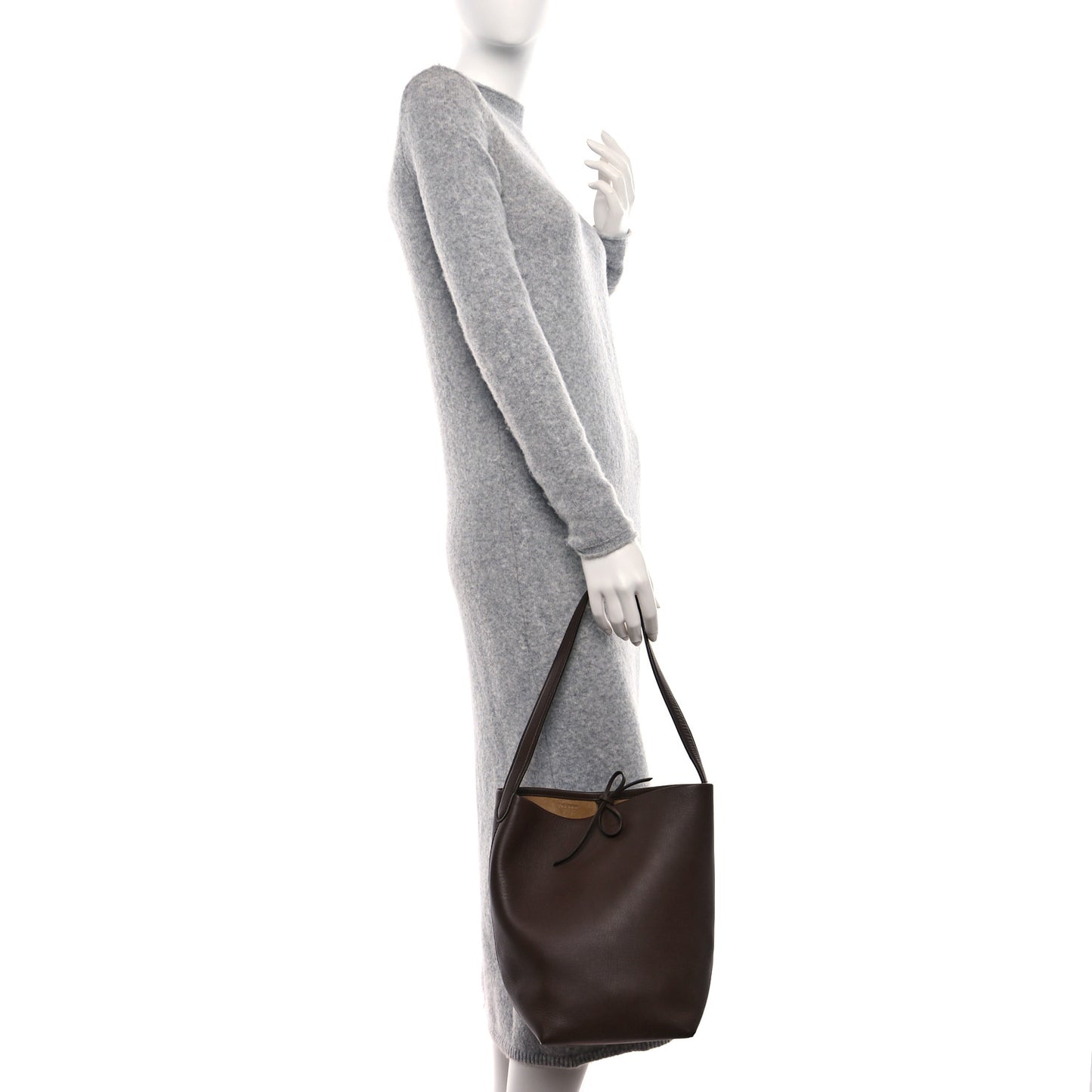 Calfskin Medium N/S Park Tote Brown