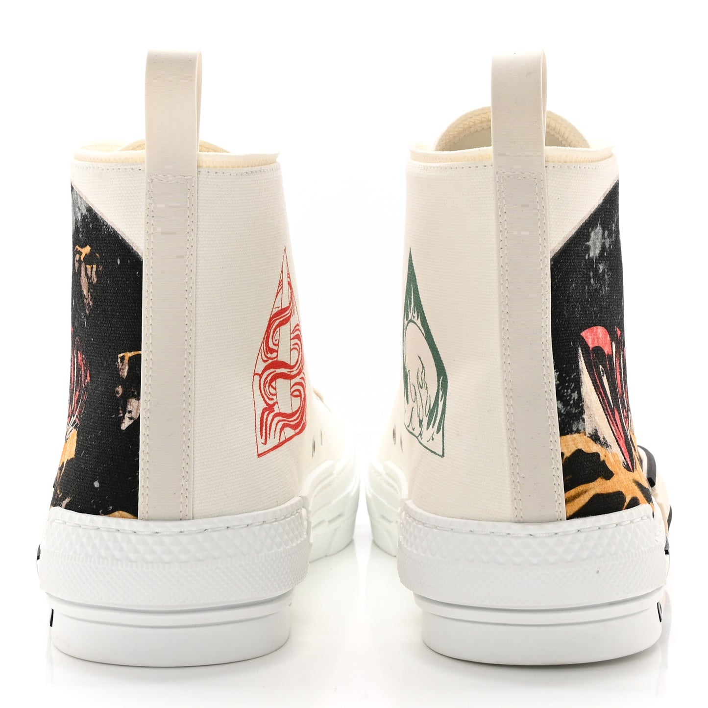 Canvas Mens B23 High Top Sneakers 44 Multicolor