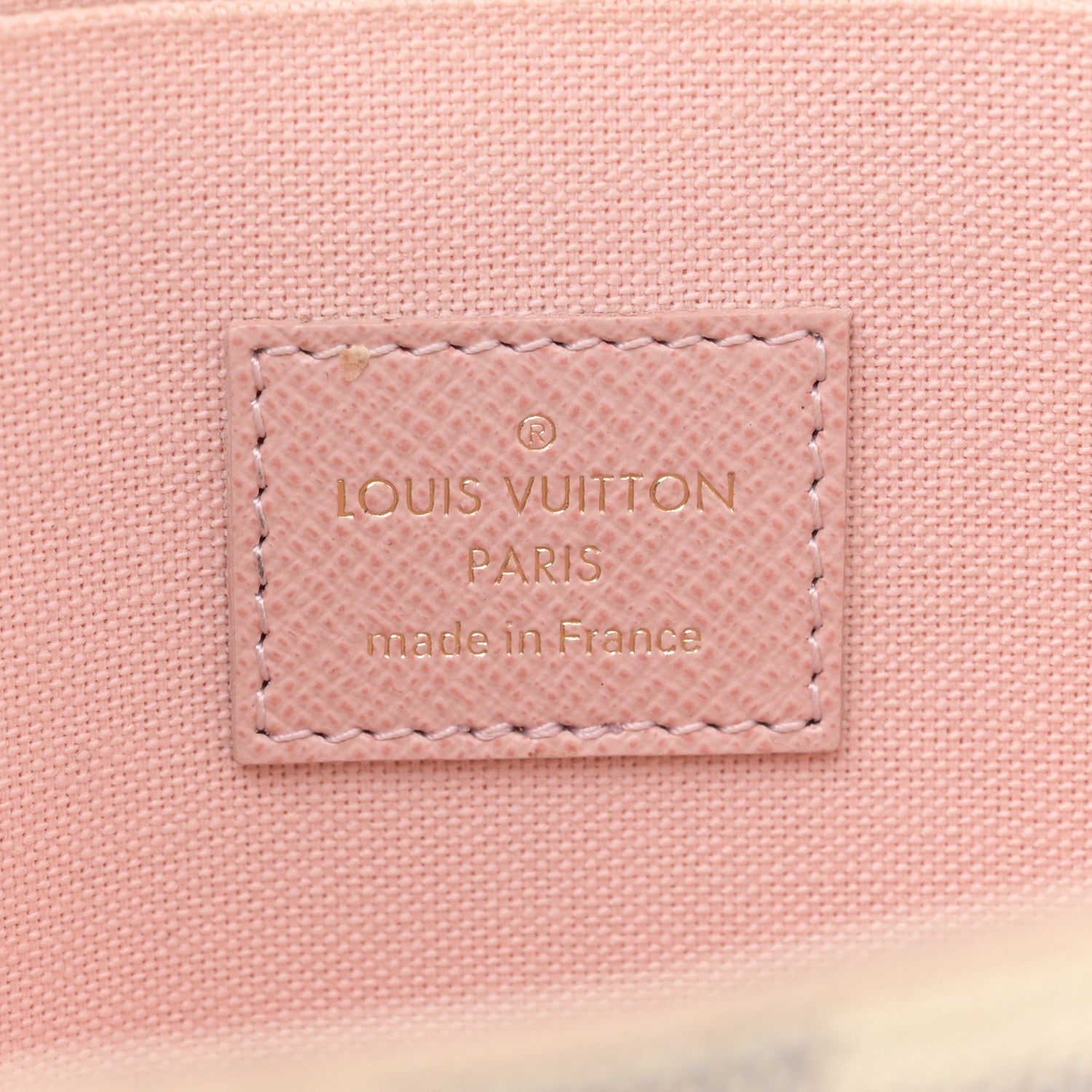 Louis Vuitton Damier Azur Pochette Felicie Chain Wallet Rose Ballerine 8 of 17