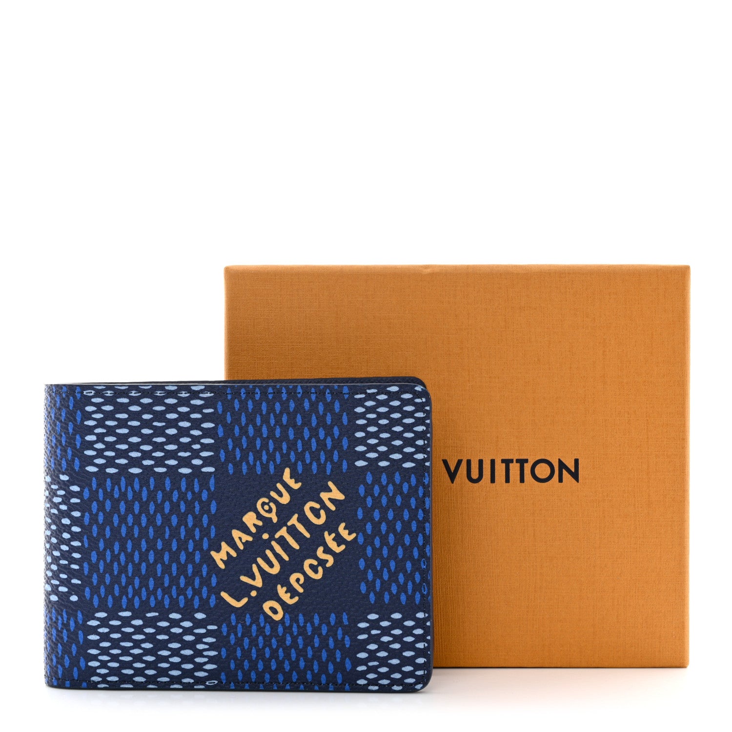 Louis Vuitton Damier Heritage Multiple Wallet Blue 7 of 7