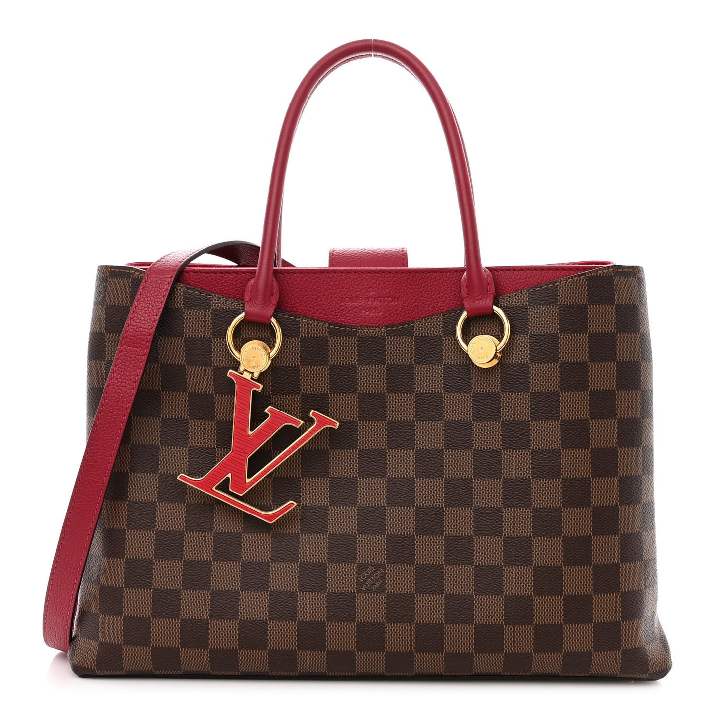 Damier Ebene LV Riverside Lie De Vin
