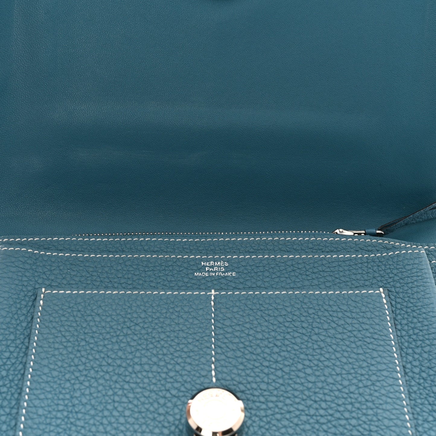 Togo Dogon Duo Wallet Bleu Jean
