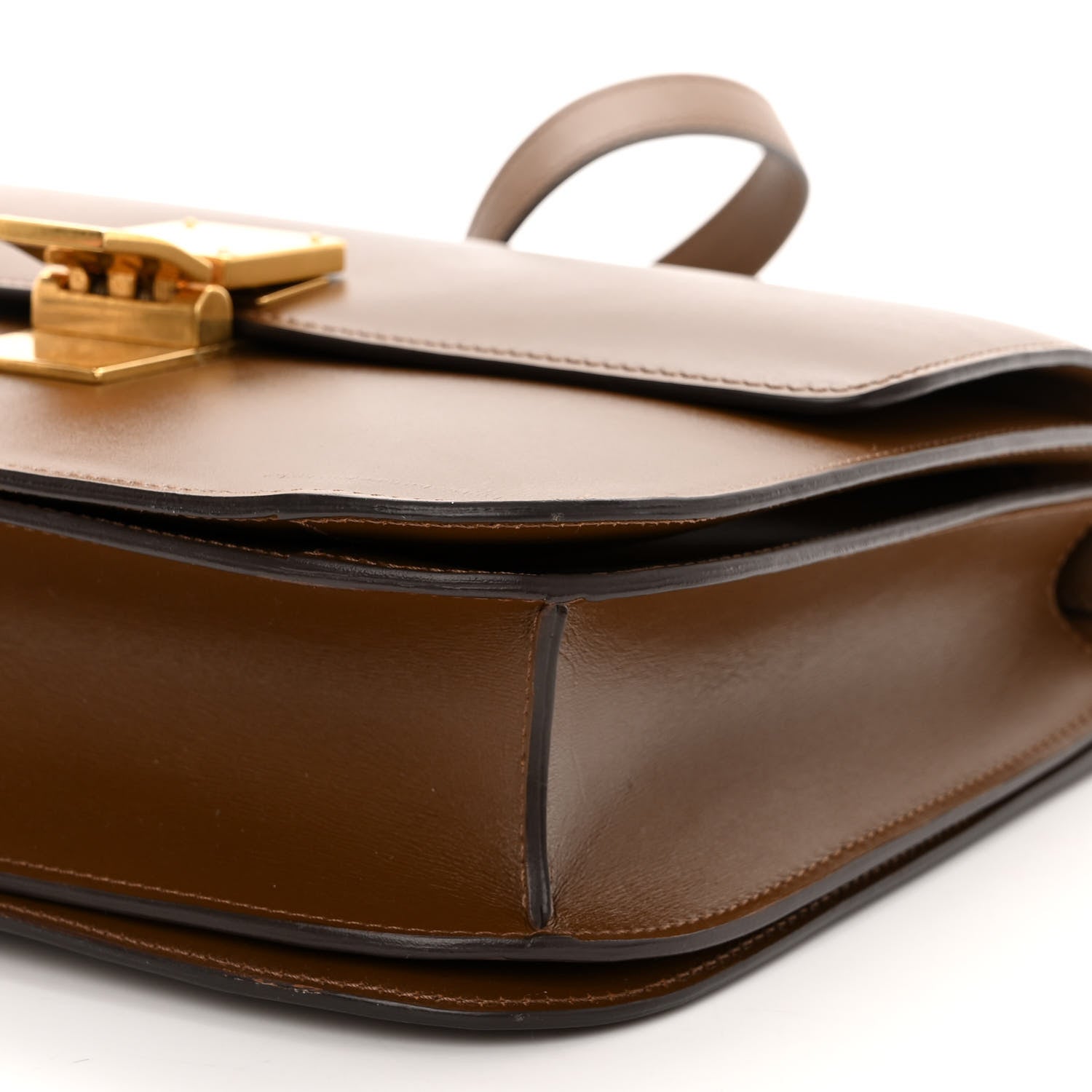 Celine Box Calfskin Medium Classic Box Flap Bag Camel 9 of 16