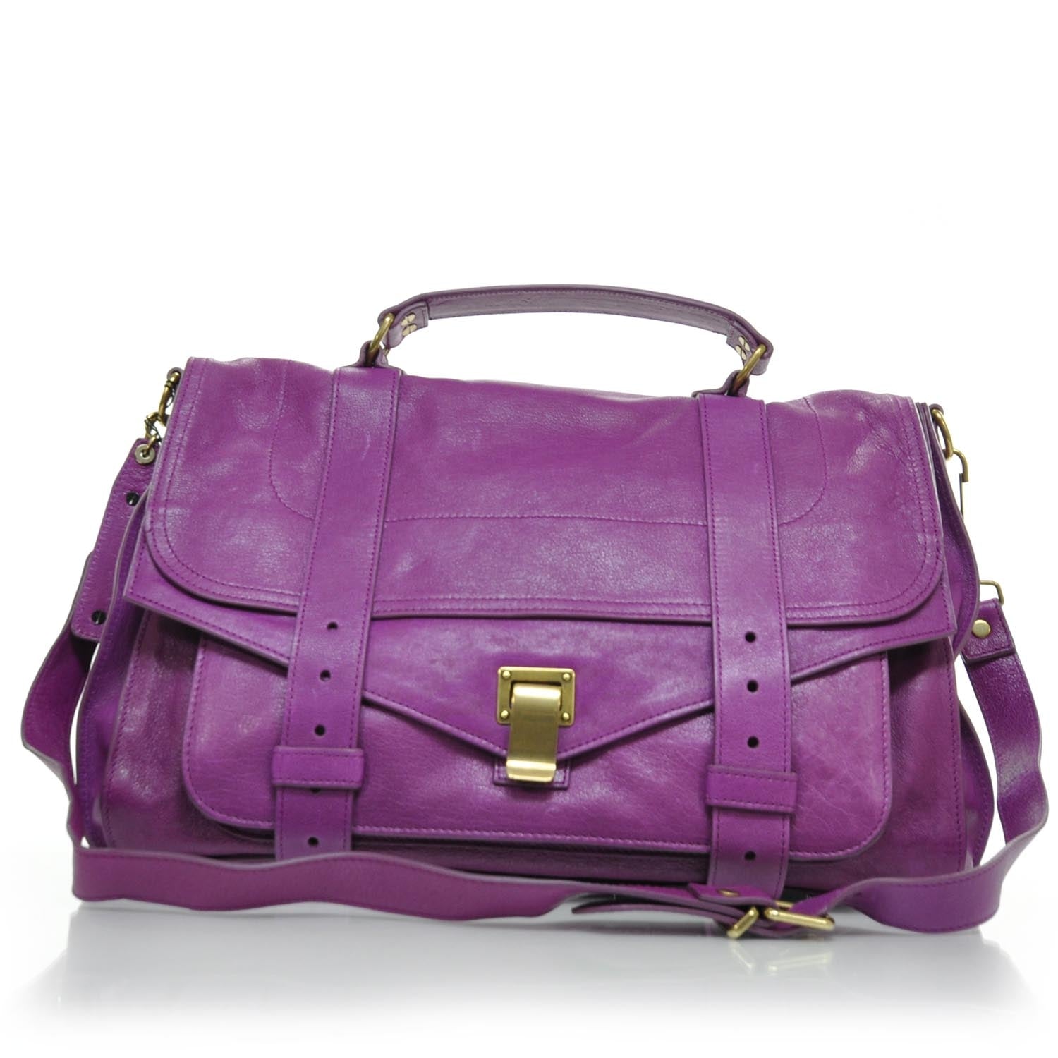 Proenza Schouler Lambskin PS1 Large Satchel Orchid 27393