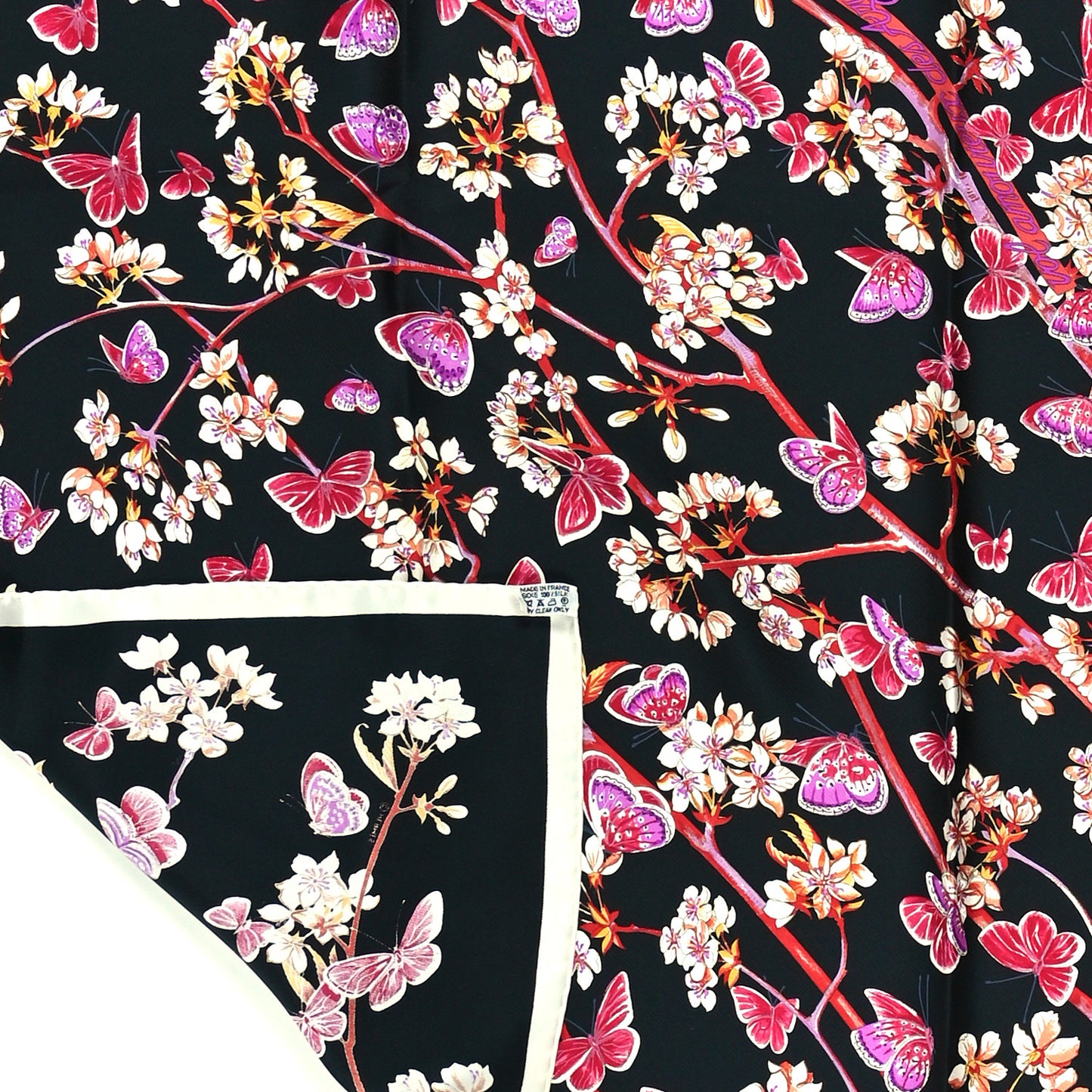 Silk Vol Amoureux des Azures Scarf 90