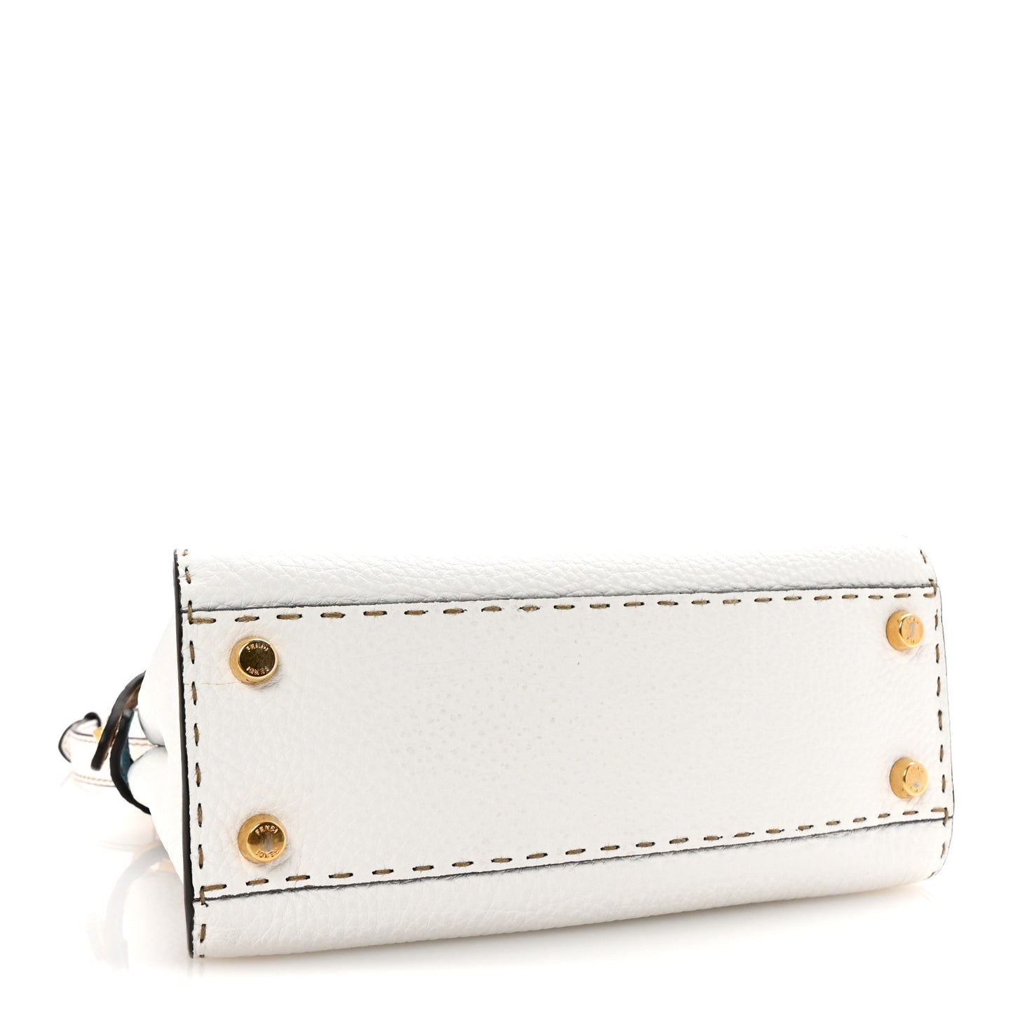 Cuoio Romano Selleria Medium Peekaboo Iconic Essentially Satchel White Papiro Pool