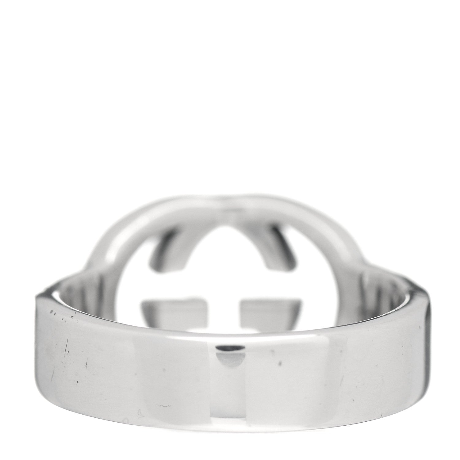 Gucci Sterling Silver Interlocking G Ring 51 5.75 4 of 5