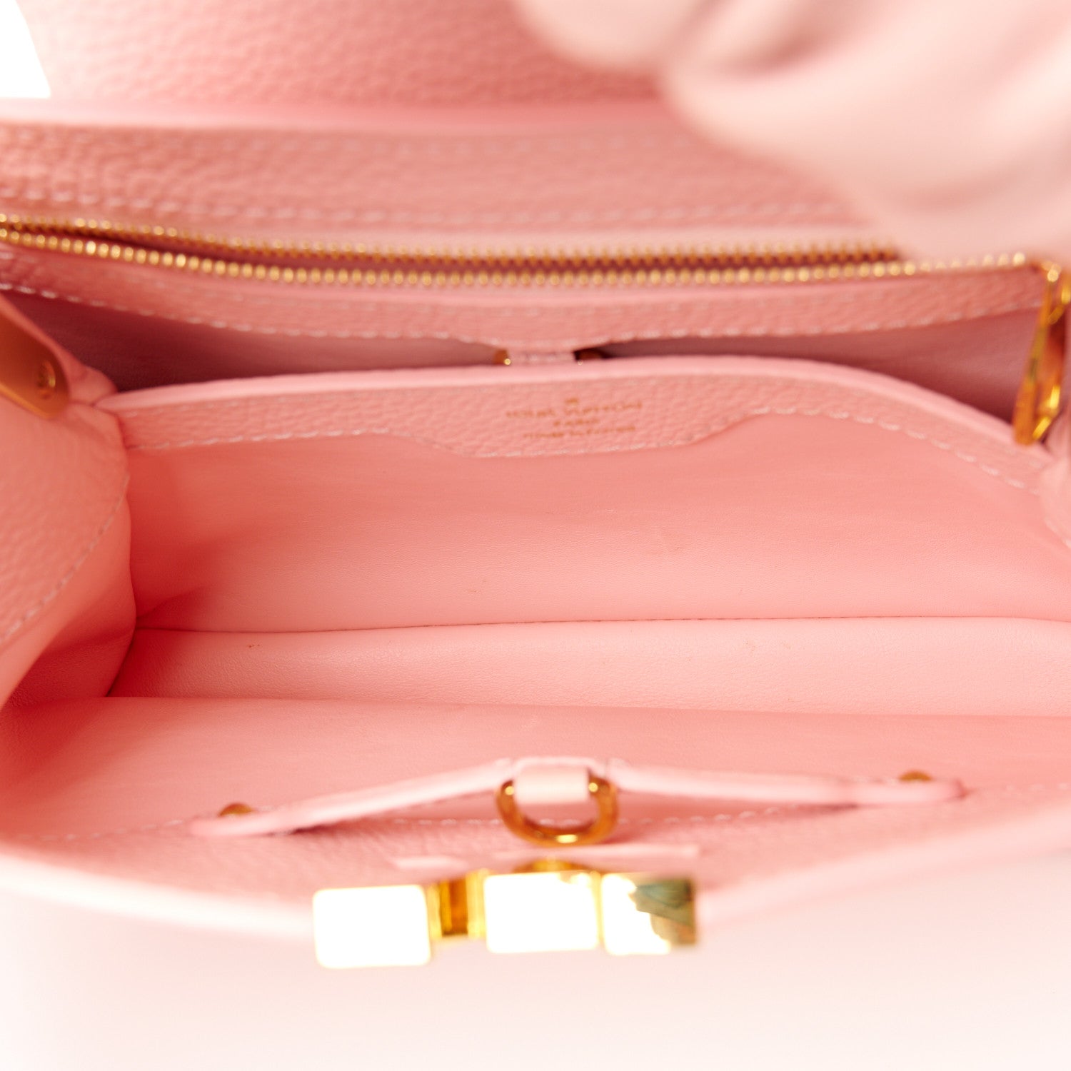 Louis Vuitton Taurillon Scrunchie Capucines BB Bubble Gum Pink 5 of 9